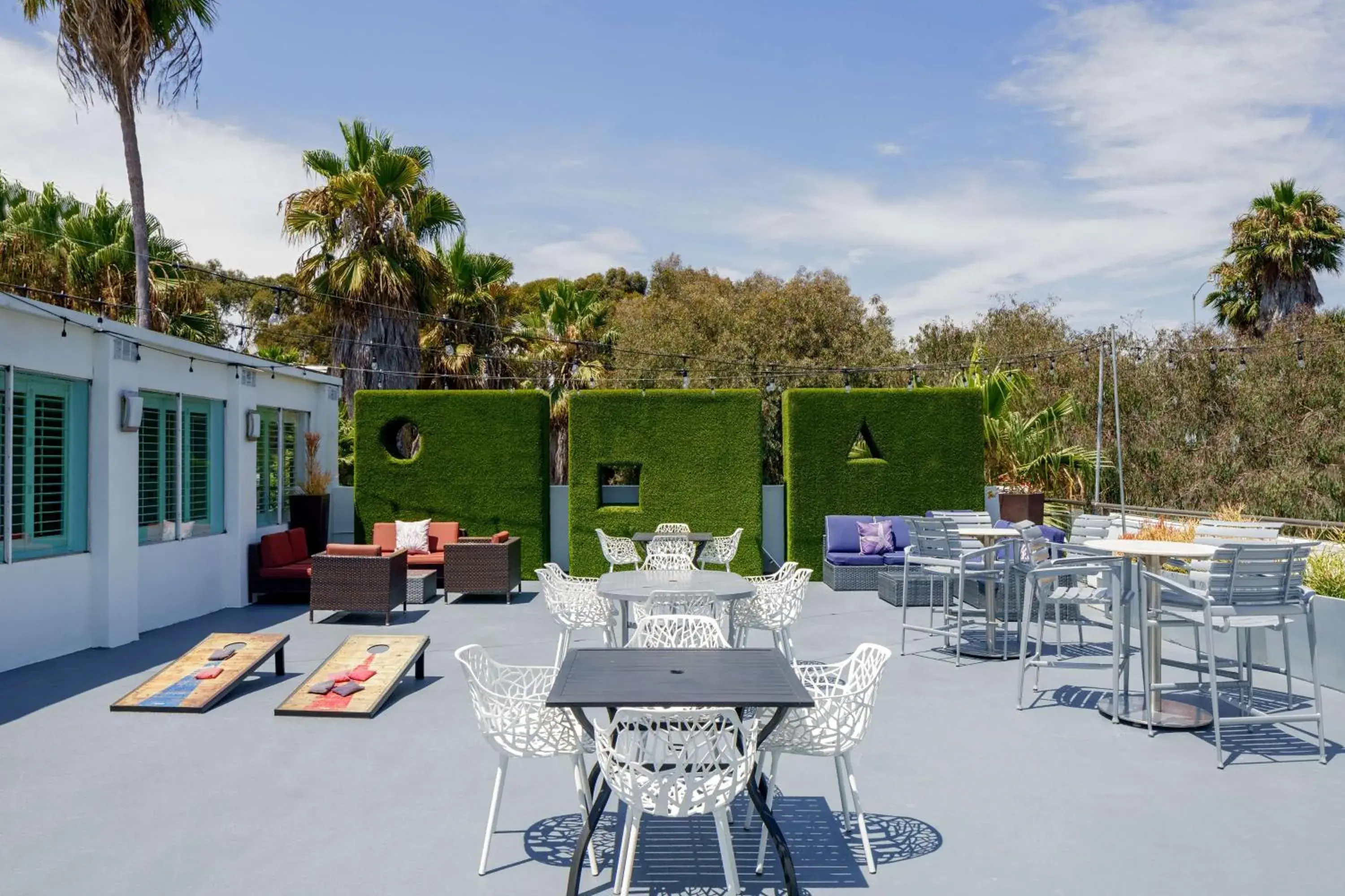 Inner courtyard view in Hilton Garden Inn Dana Point Doheny Beach Inner courtyard view in Hilton Garden Inn Dana Point Doheny Beach
