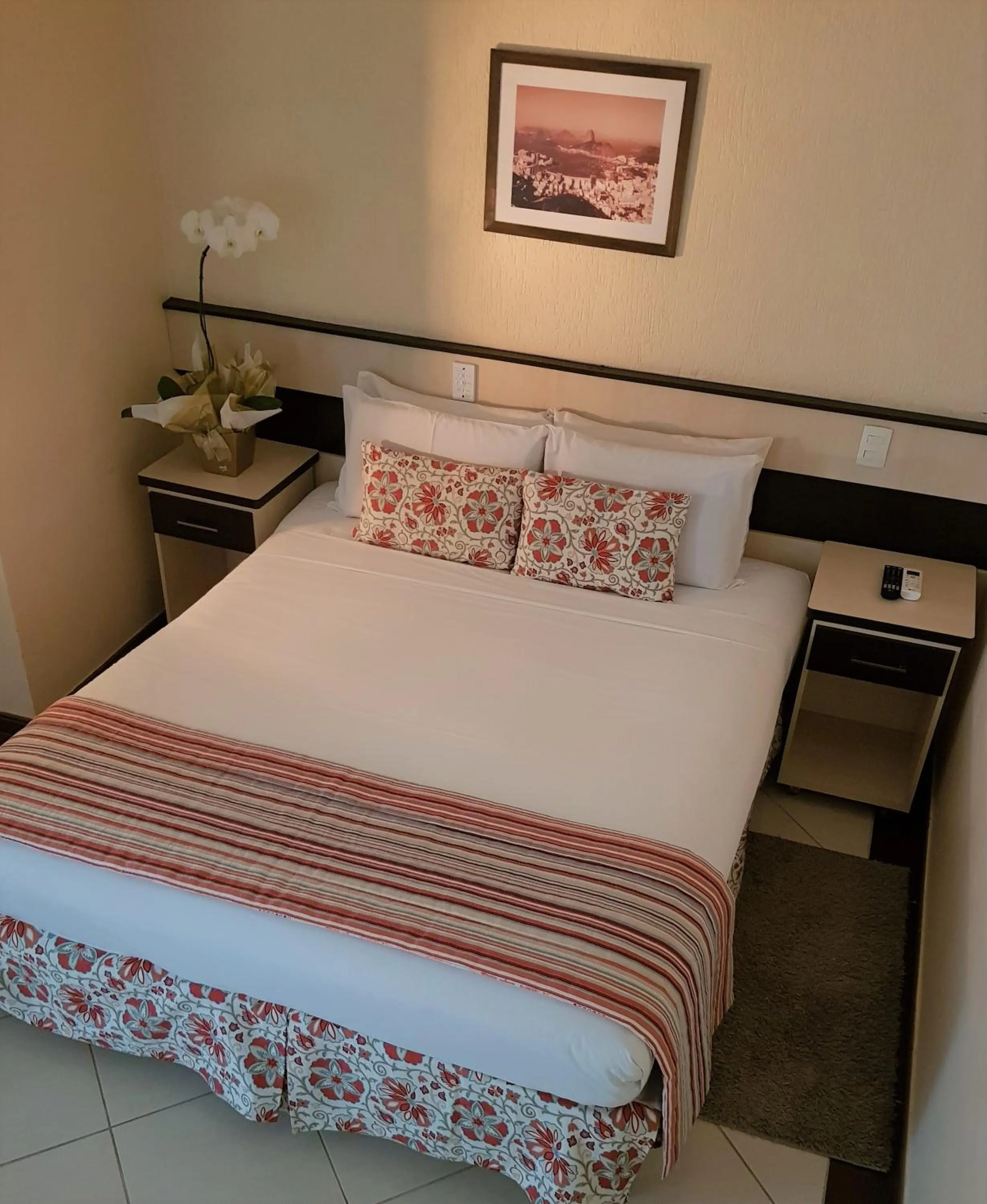 Bed in Hotel Cristal Rio Claro