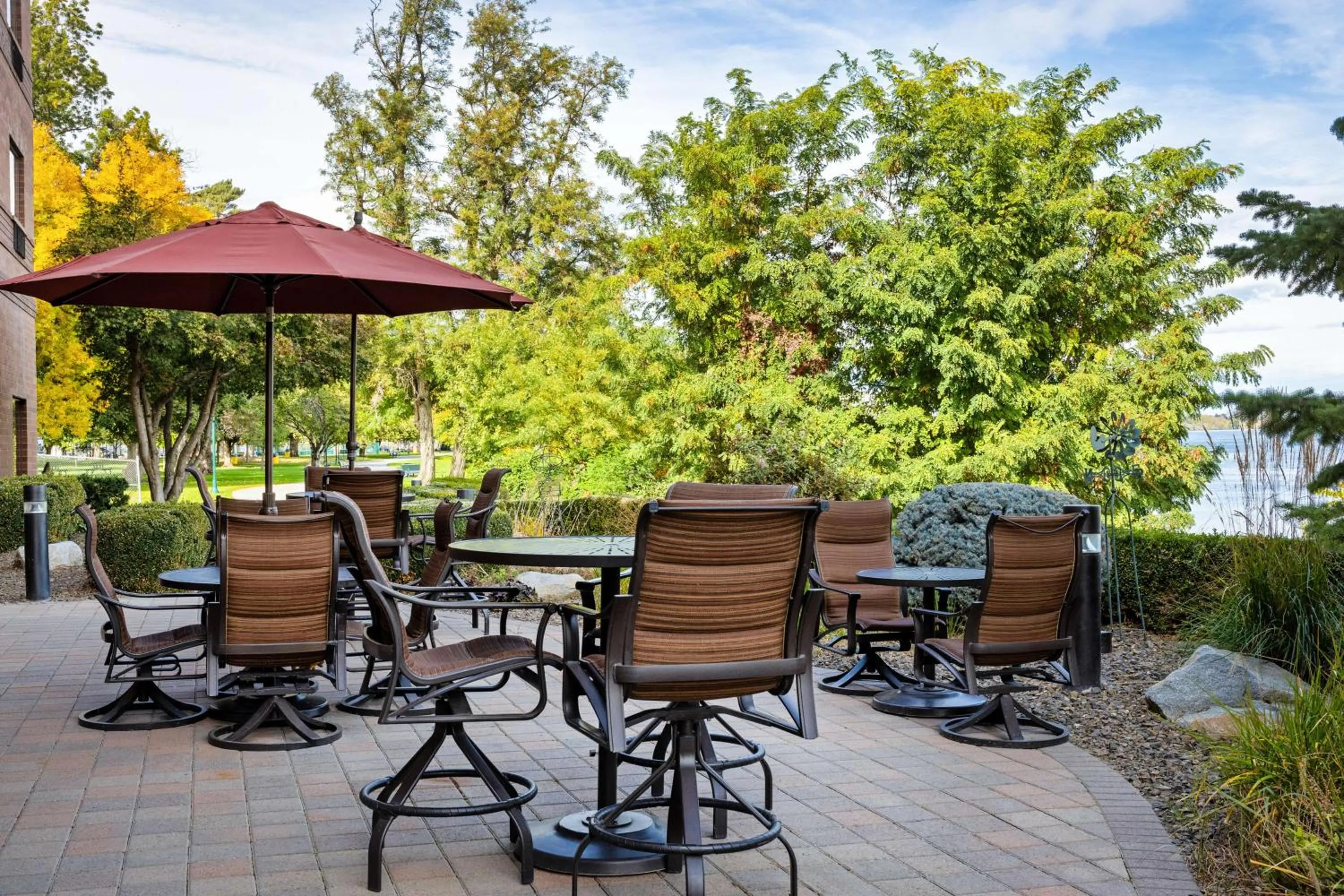 Patio in Hampton Inn Richland-Tri Cities