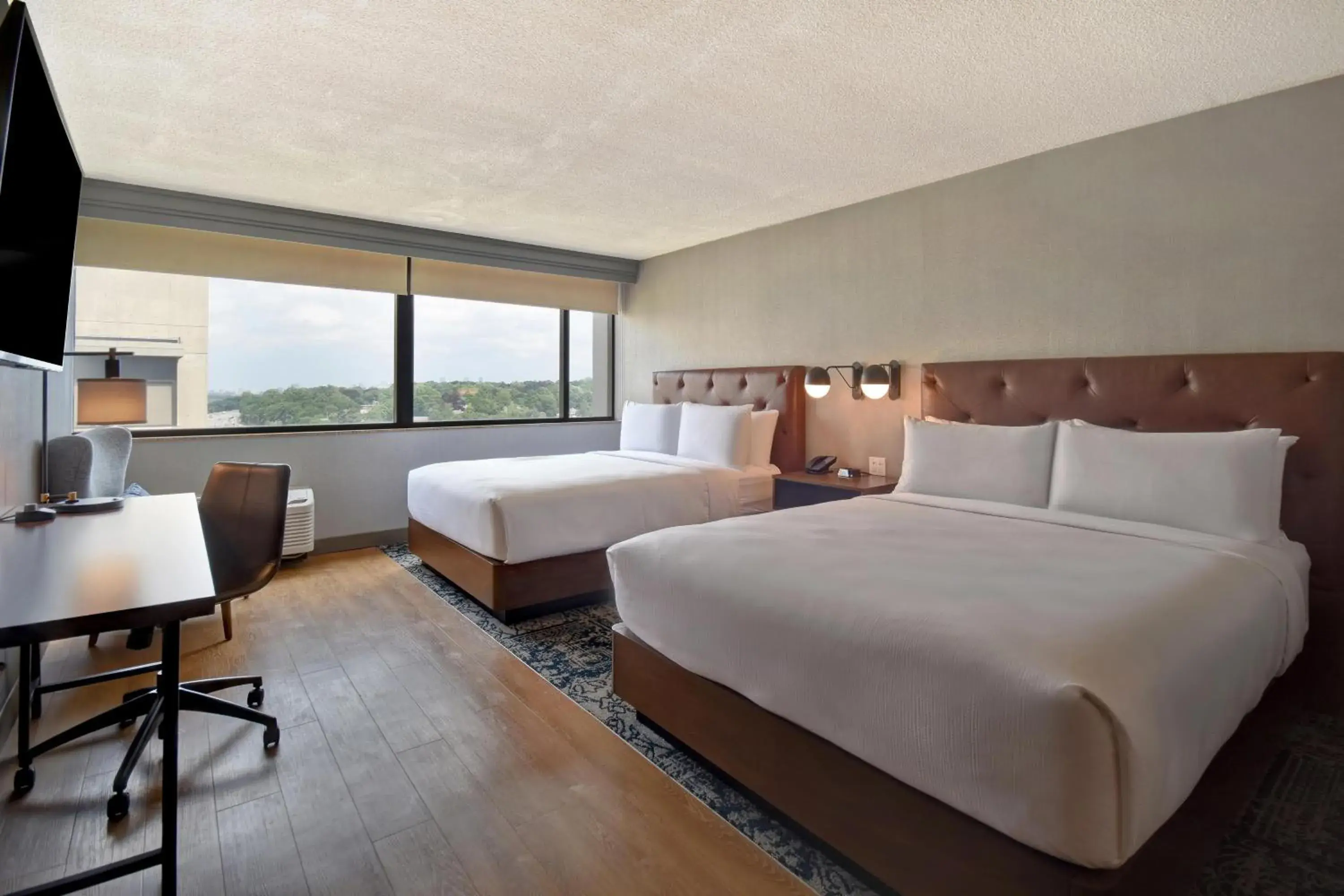 Guest room, 2 Queen in Four Points by Sheraton Boston Newton Guest room, 2 Queen in Four Points by Sheraton Boston Newton