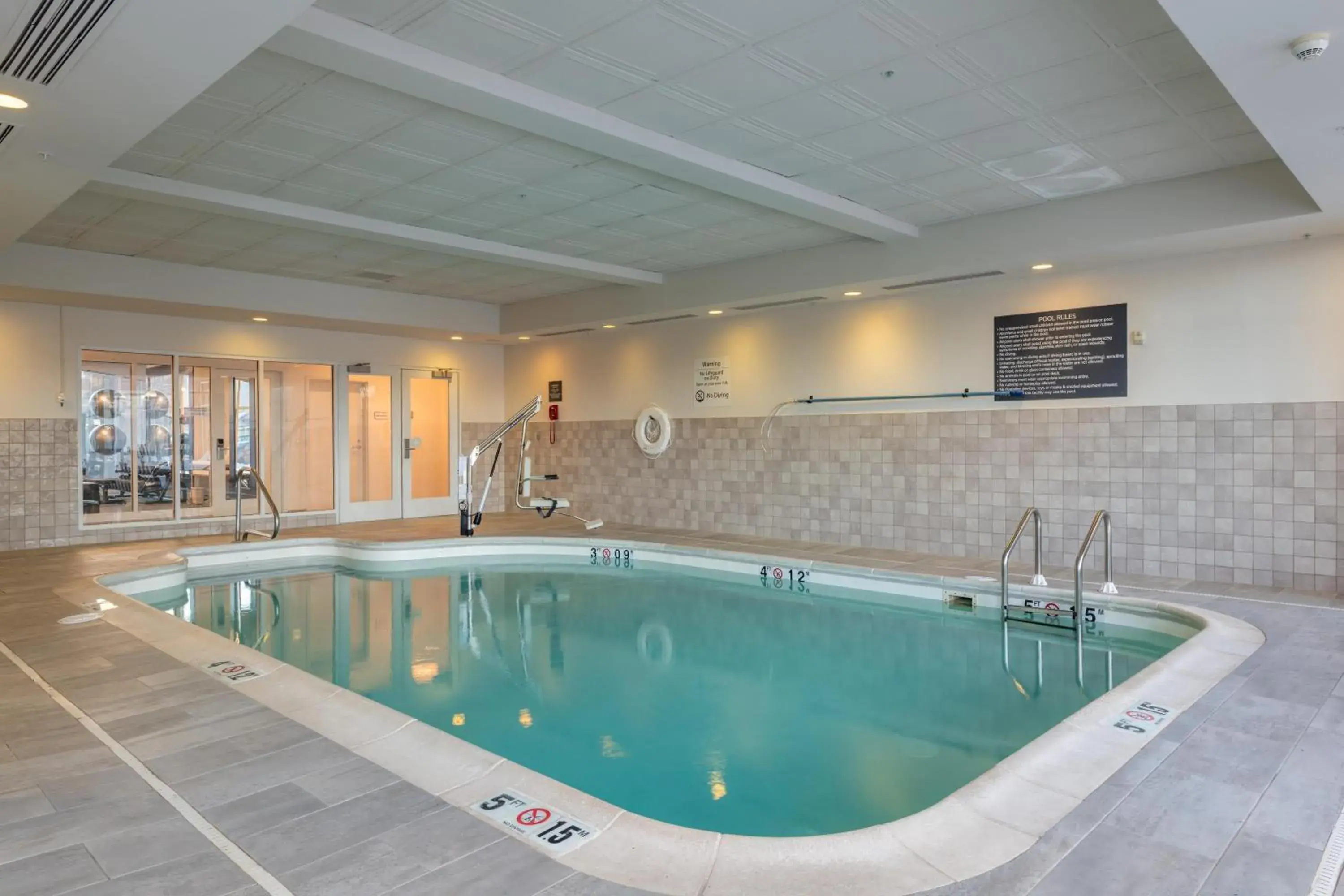 Pool view in Hilton Garden Inn Auburn Riverwatch Pool view in Hilton Garden Inn Auburn Riverwatch