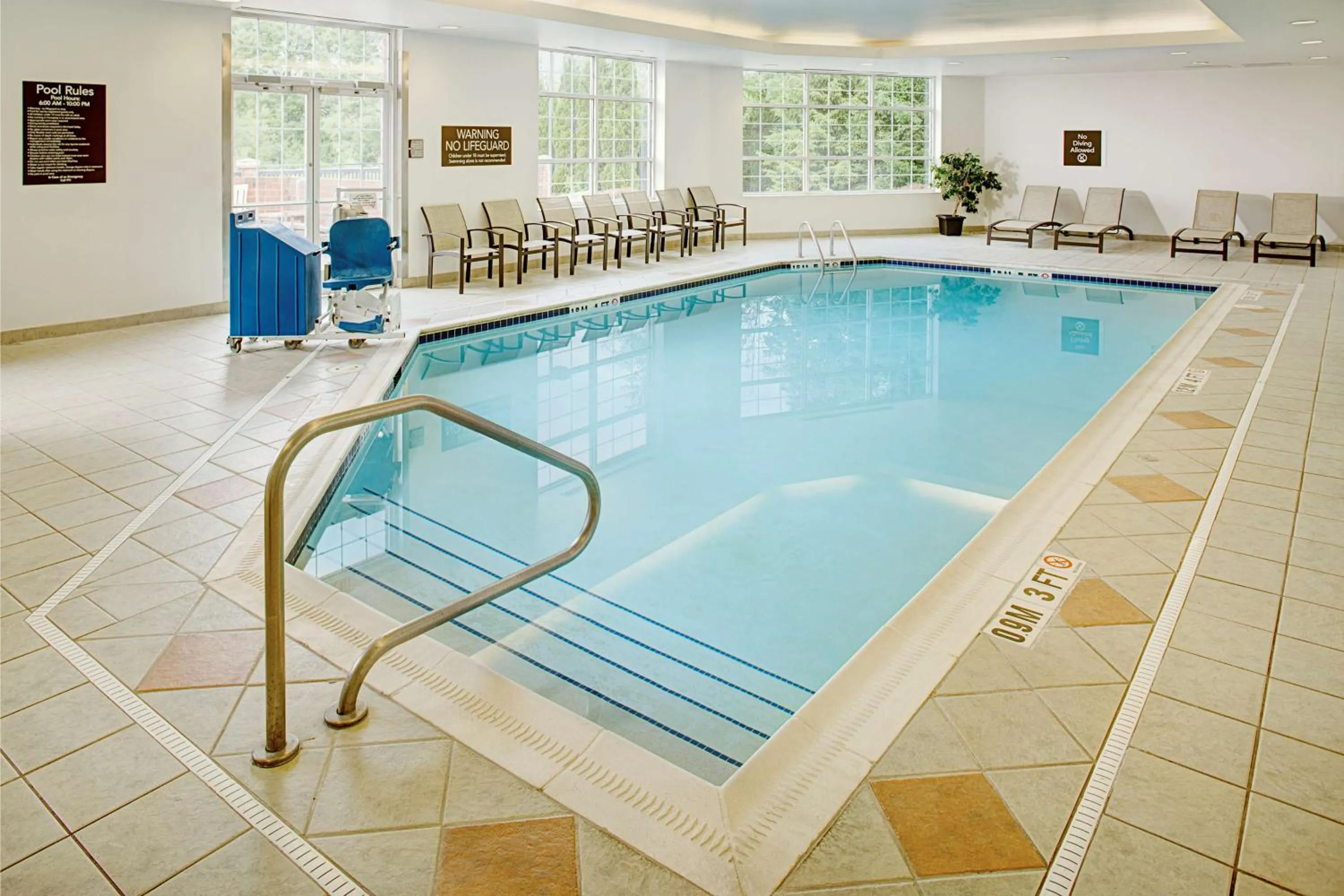 Pool view in Homewood Suites by Hilton Cleveland-Solon