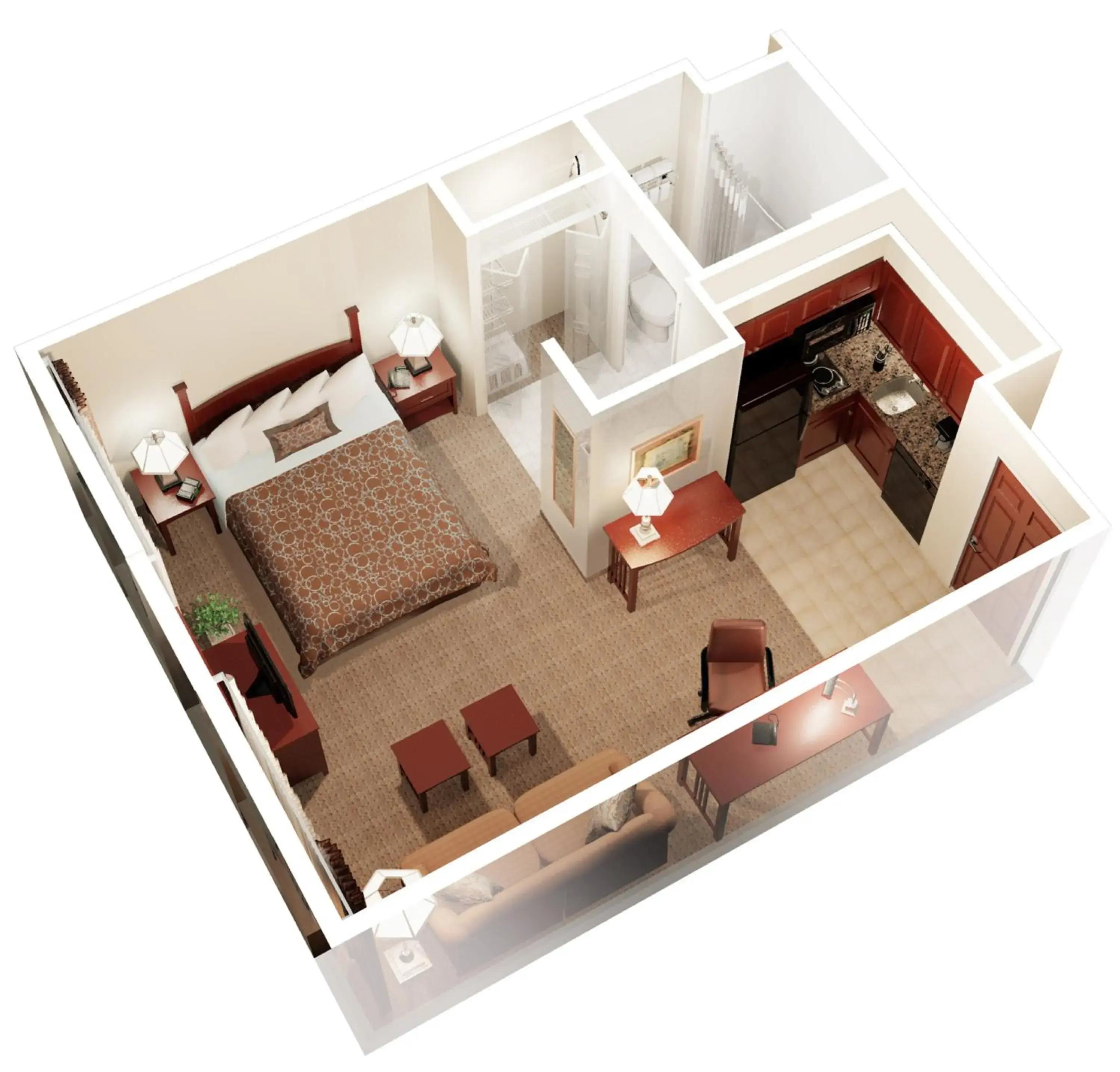 King Studio Suite with Bath Tub - Mobility Access in Staybridge Suites Detroit-Novi by IHG King Studio Suite with Bath Tub - Mobility Access in Staybridge Suites Detroit-Novi by IHG