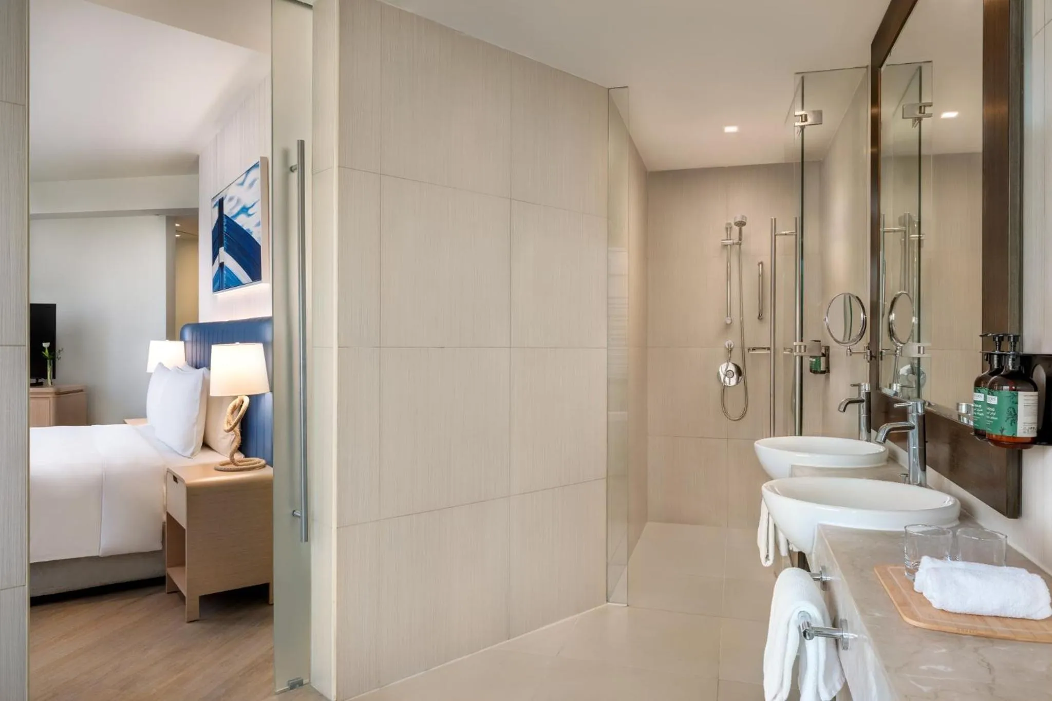 Photo of the whole room, Bed in Crowne Plaza Yas Island by IHG