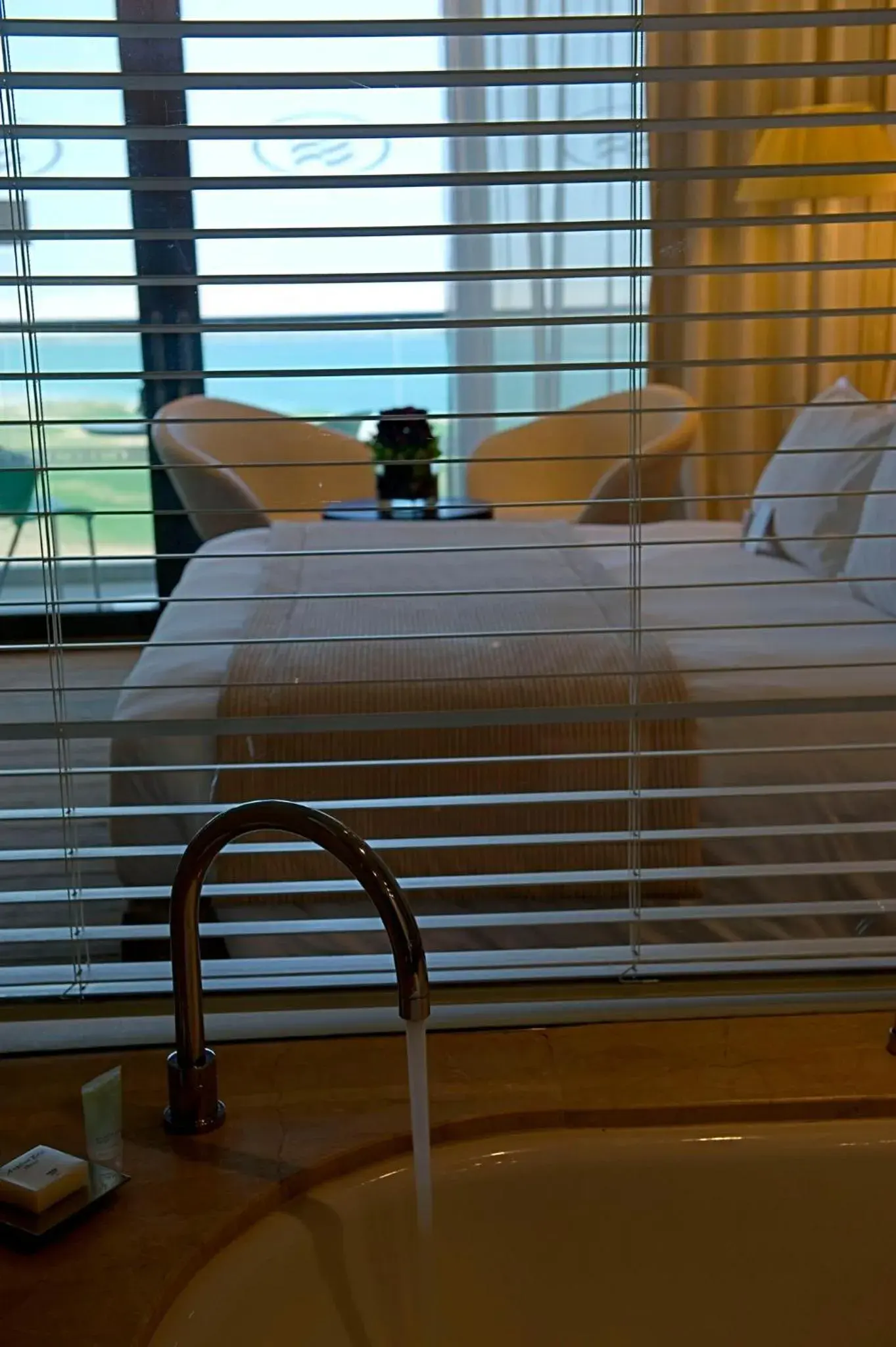 Bathroom, Bed in Crowne Plaza Yas Island by IHG Bathroom, Bed in Crowne Plaza Yas Island by IHG