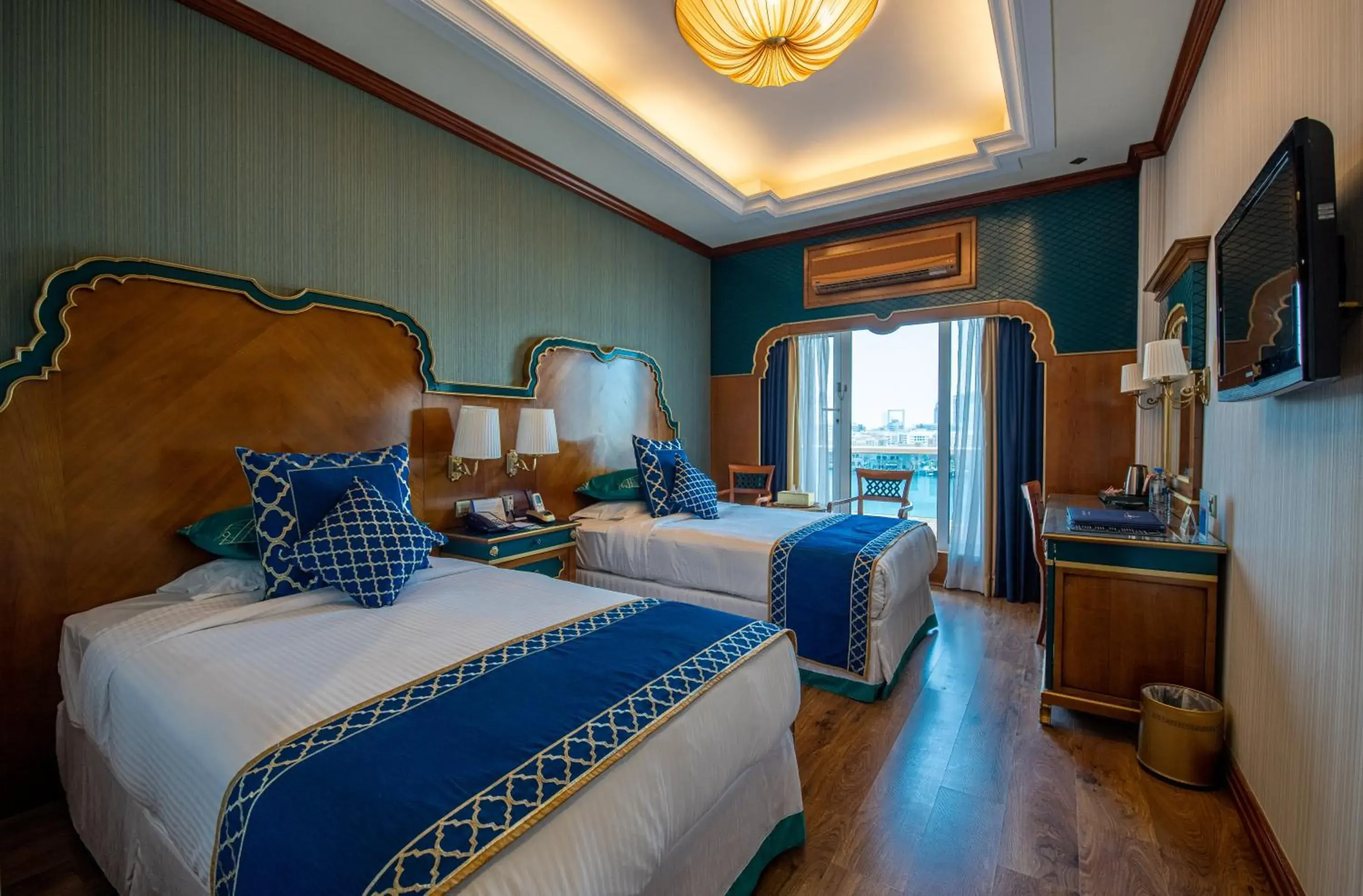 View (from property/room), Bed in Riviera Hotel View (from property/room), Bed in Riviera Hotel