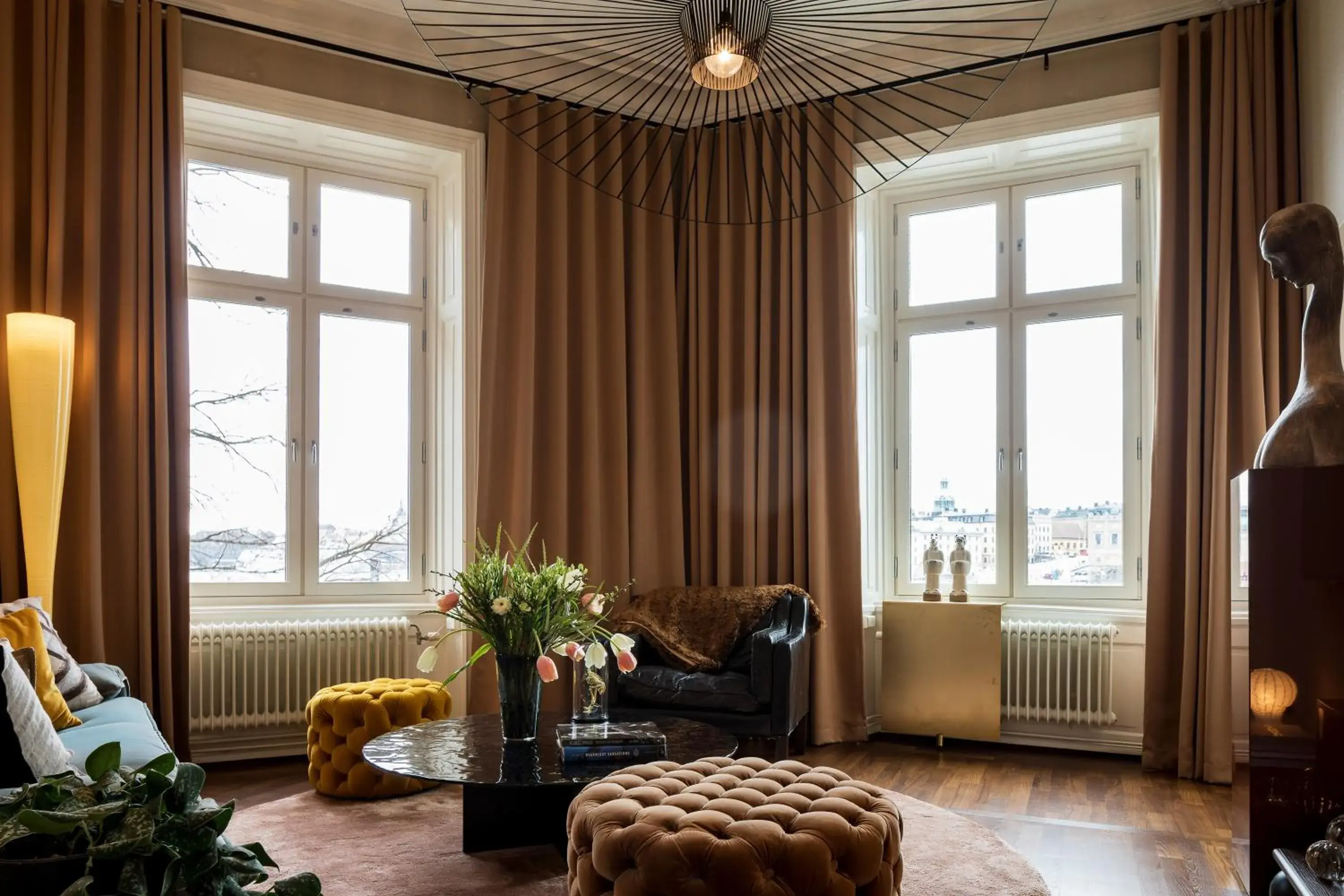 Living room in Lydmar Hotel Living room in Lydmar Hotel