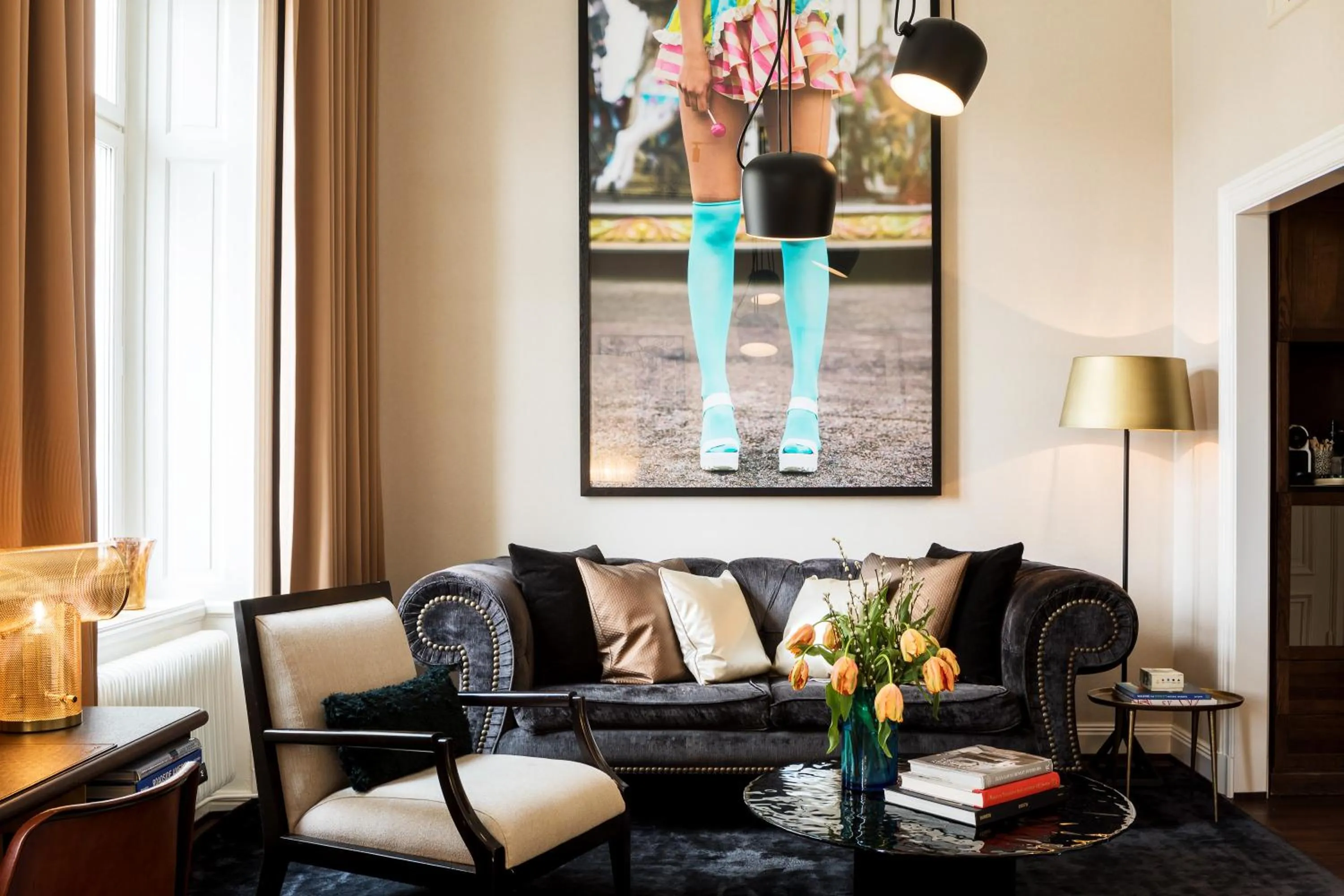 Bedroom in Lydmar Hotel