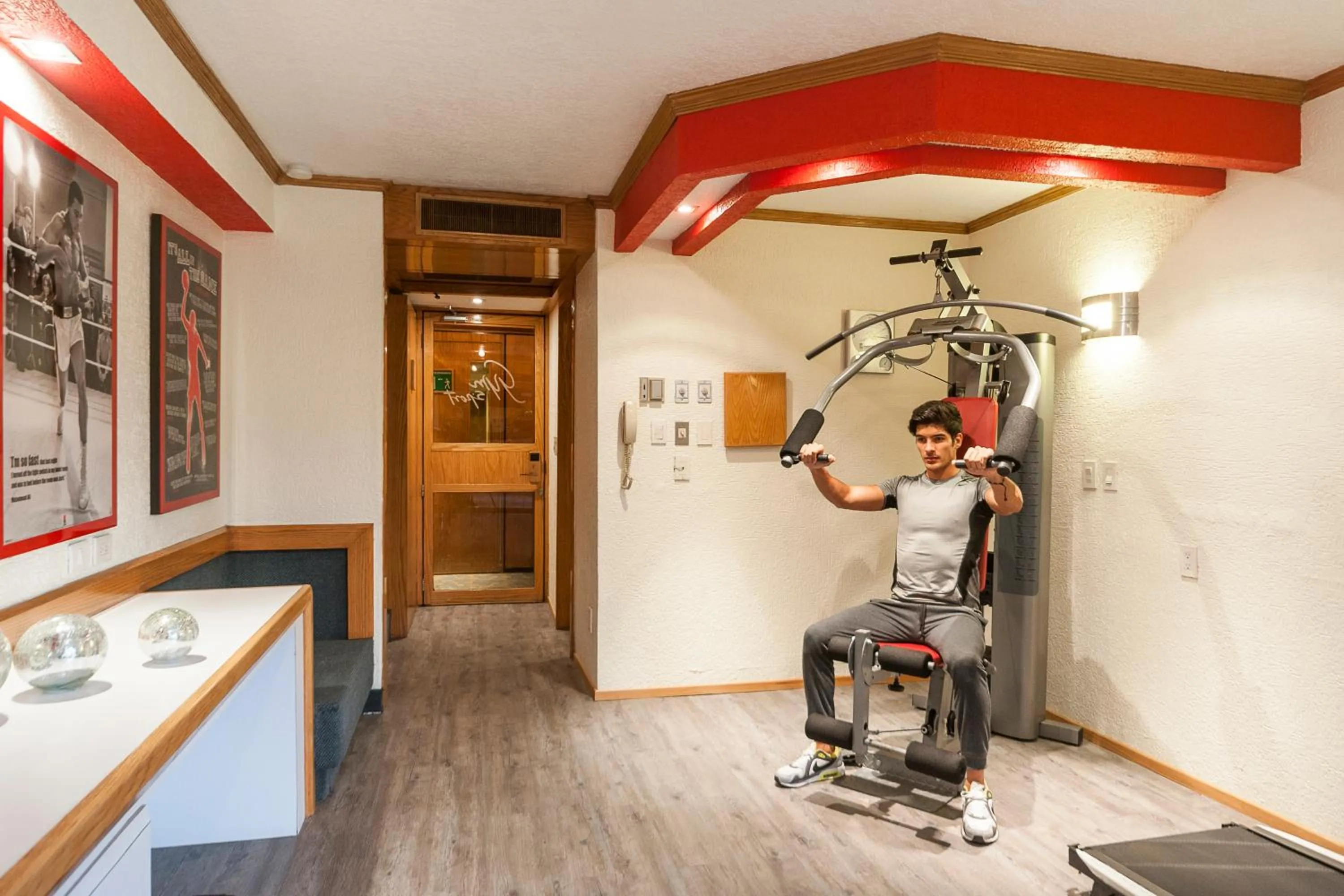 Fitness centre/facilities in Hotel Casa Blanca