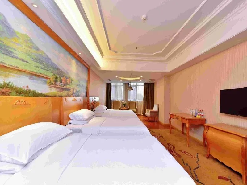 Bed in Vienna International Hotel Zhuzhou Railway Station Central Plaza