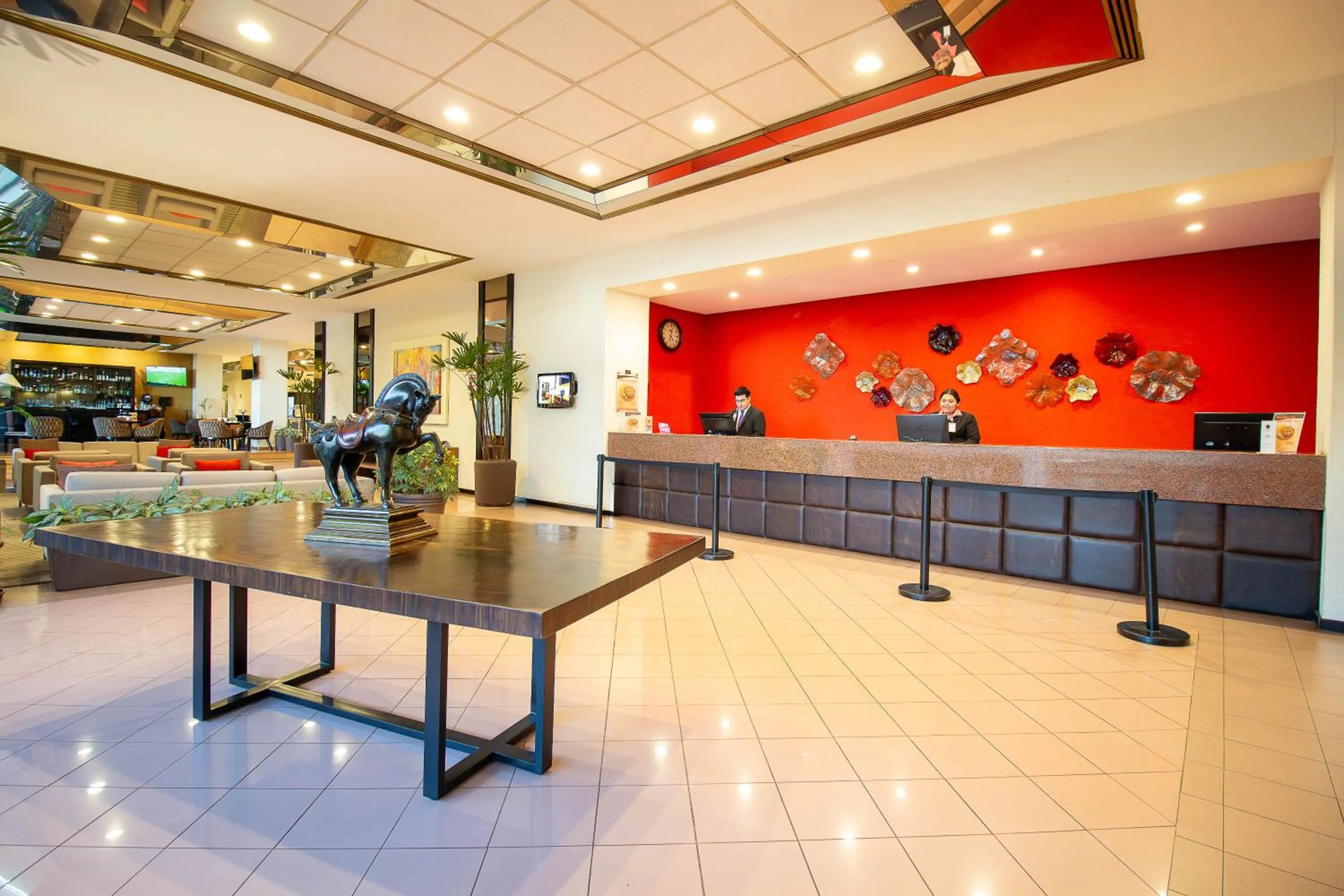 Lobby or reception in Hotel Guadalajara Plaza Expo