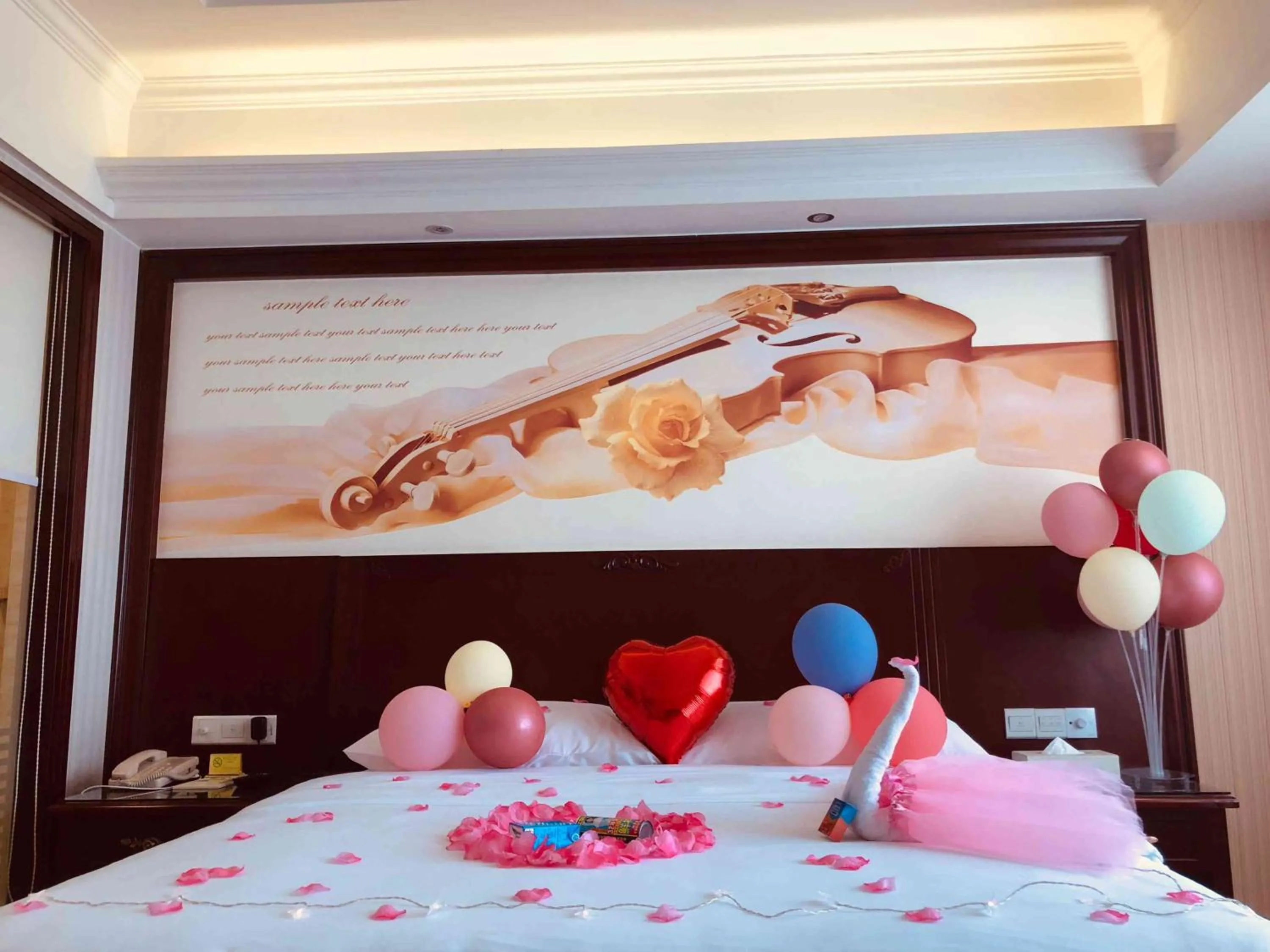 Bed in Vienna Hotel Guangzhou Jinshazhou