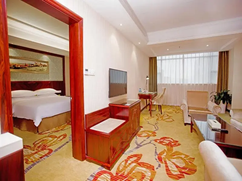 Bed in Vienna Hotel Shenzhen Shiyan Shilong Community Bed in Vienna Hotel Shenzhen Shiyan Shilong Community