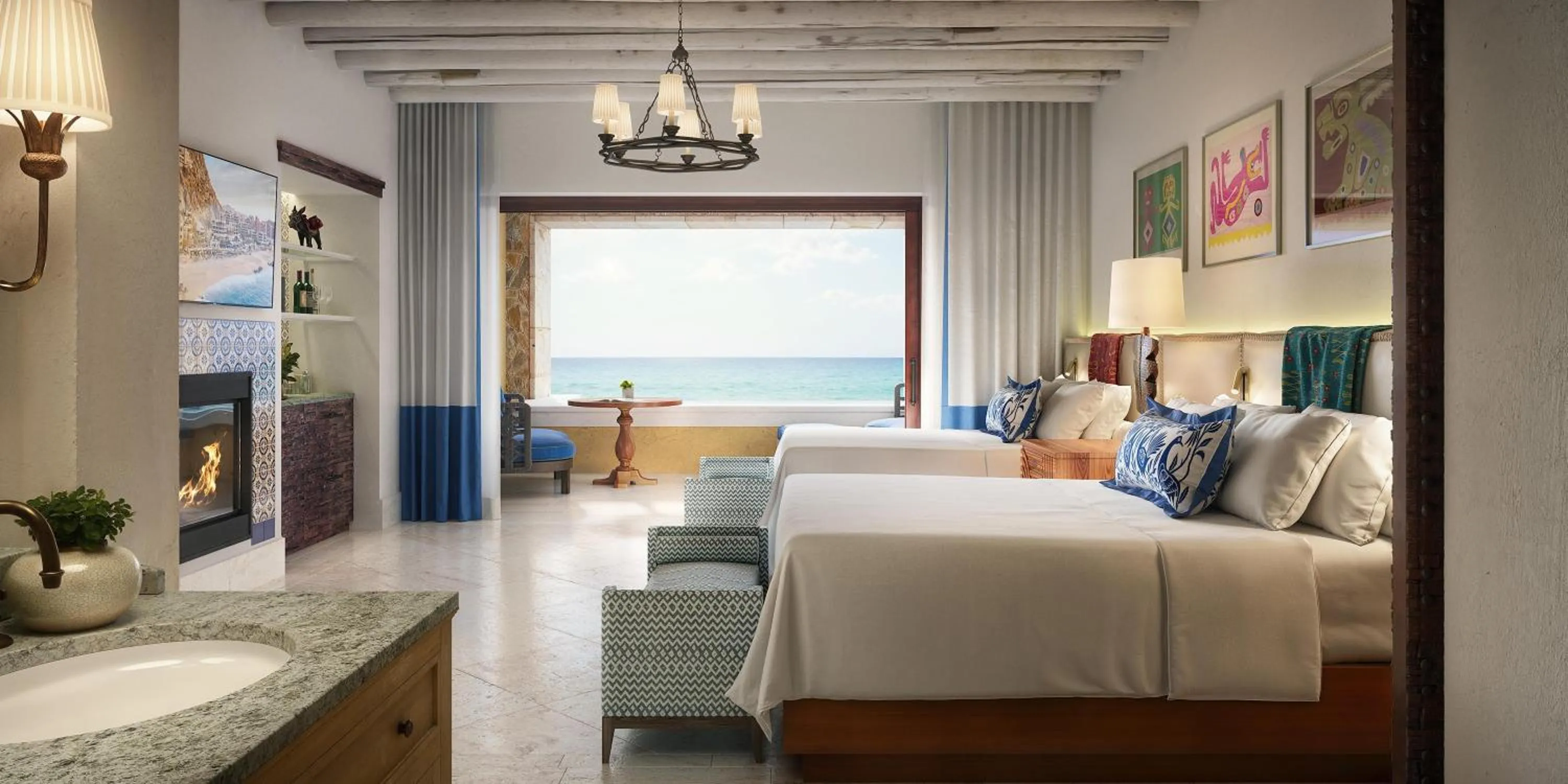 Bed in Waldorf Astoria Los Cabos Pedregal