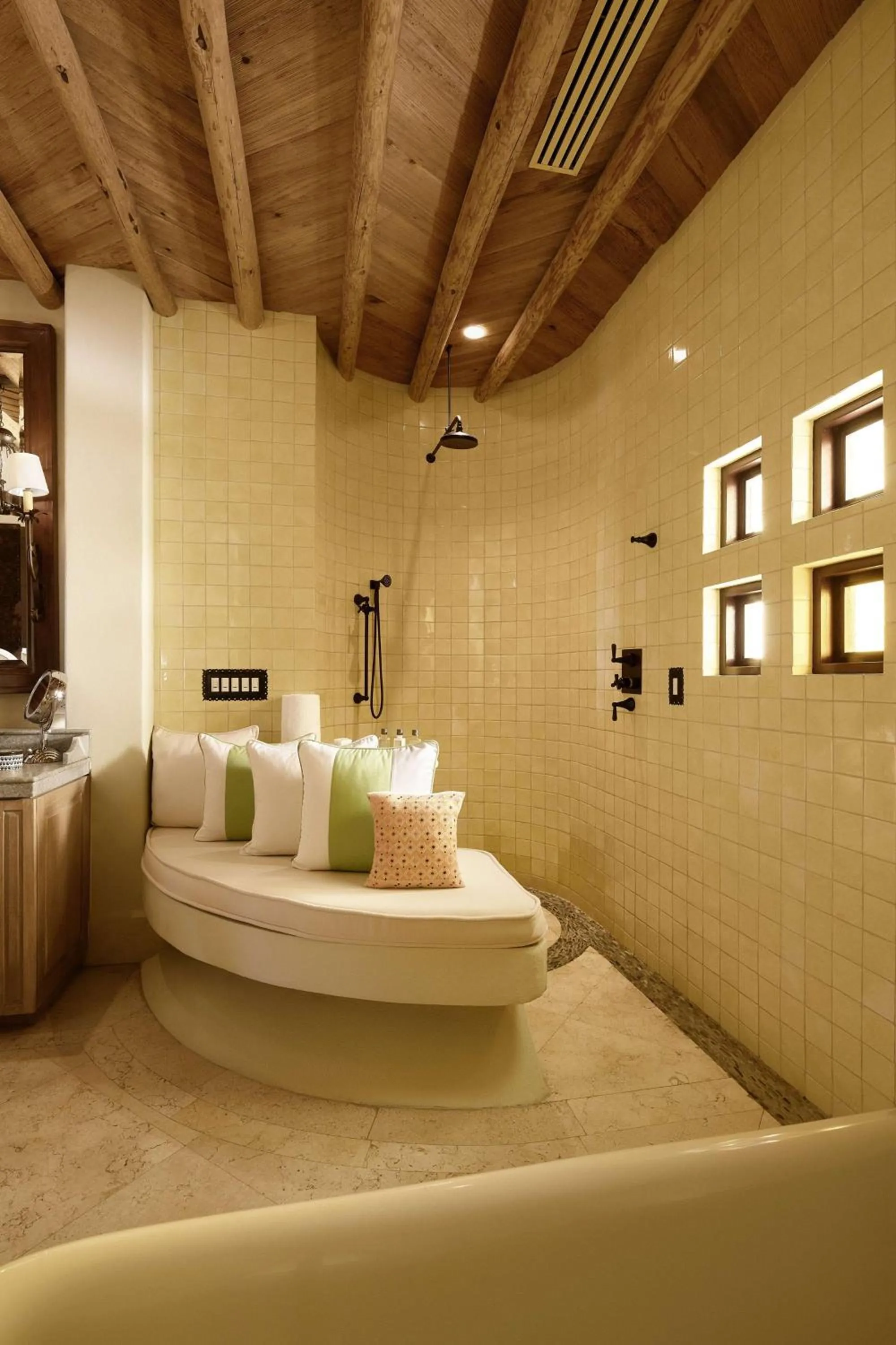 Shower, Bed in Waldorf Astoria Los Cabos Pedregal