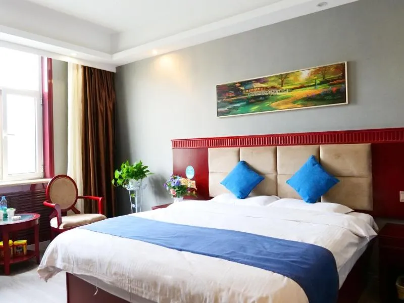 Bed in GreenTree Inn PingLiang JingNing Bus Station Business Hotel