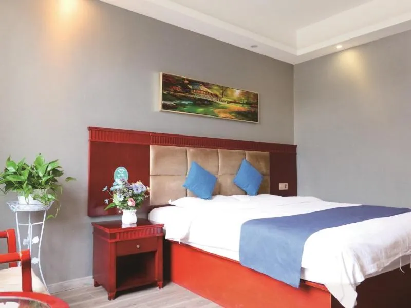 Bed in GreenTree Inn PingLiang JingNing Bus Station Business Hotel