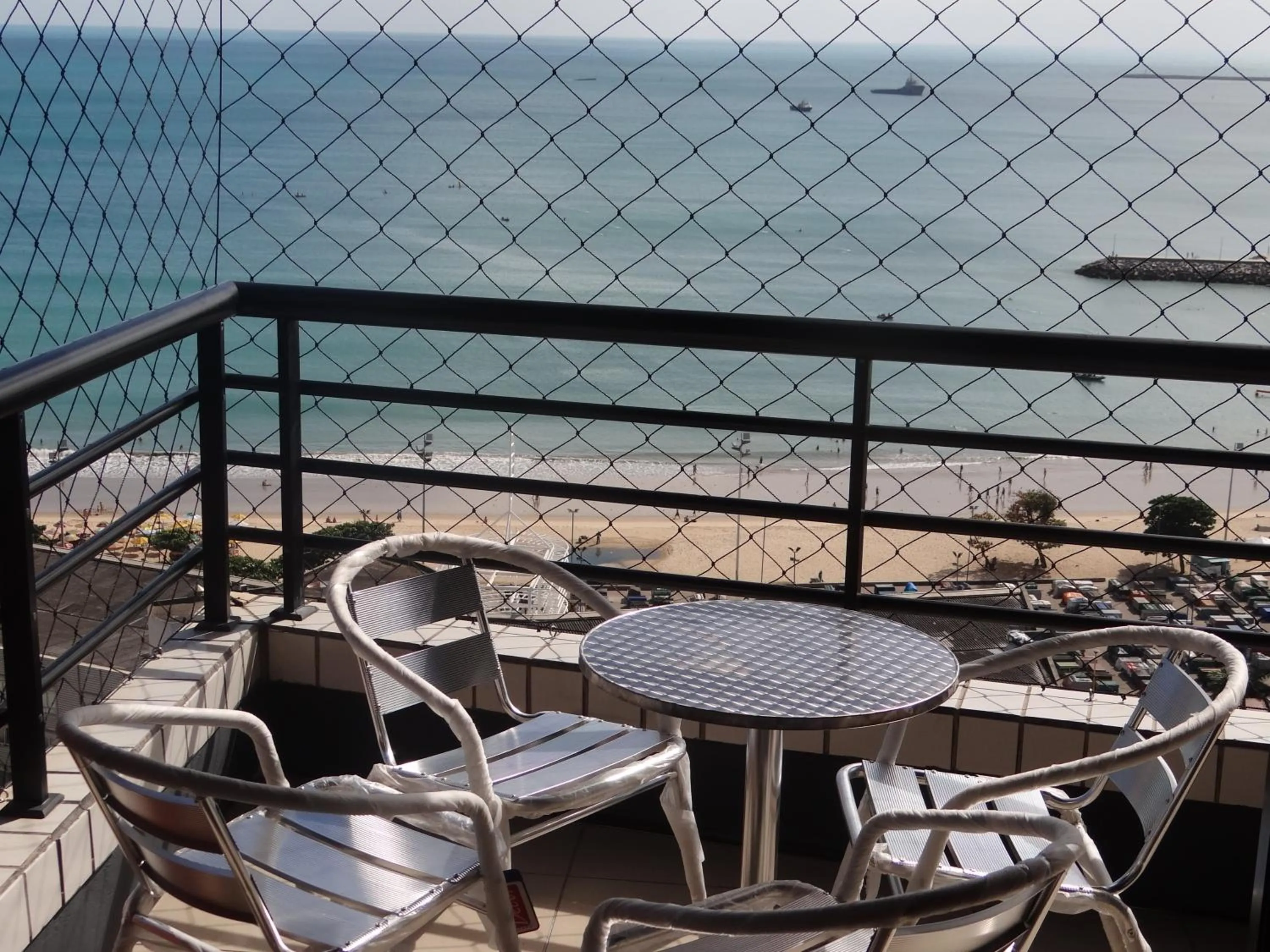 Balcony/Terrace in Apartamento Em Andar Alto com Vista Mar Meireles