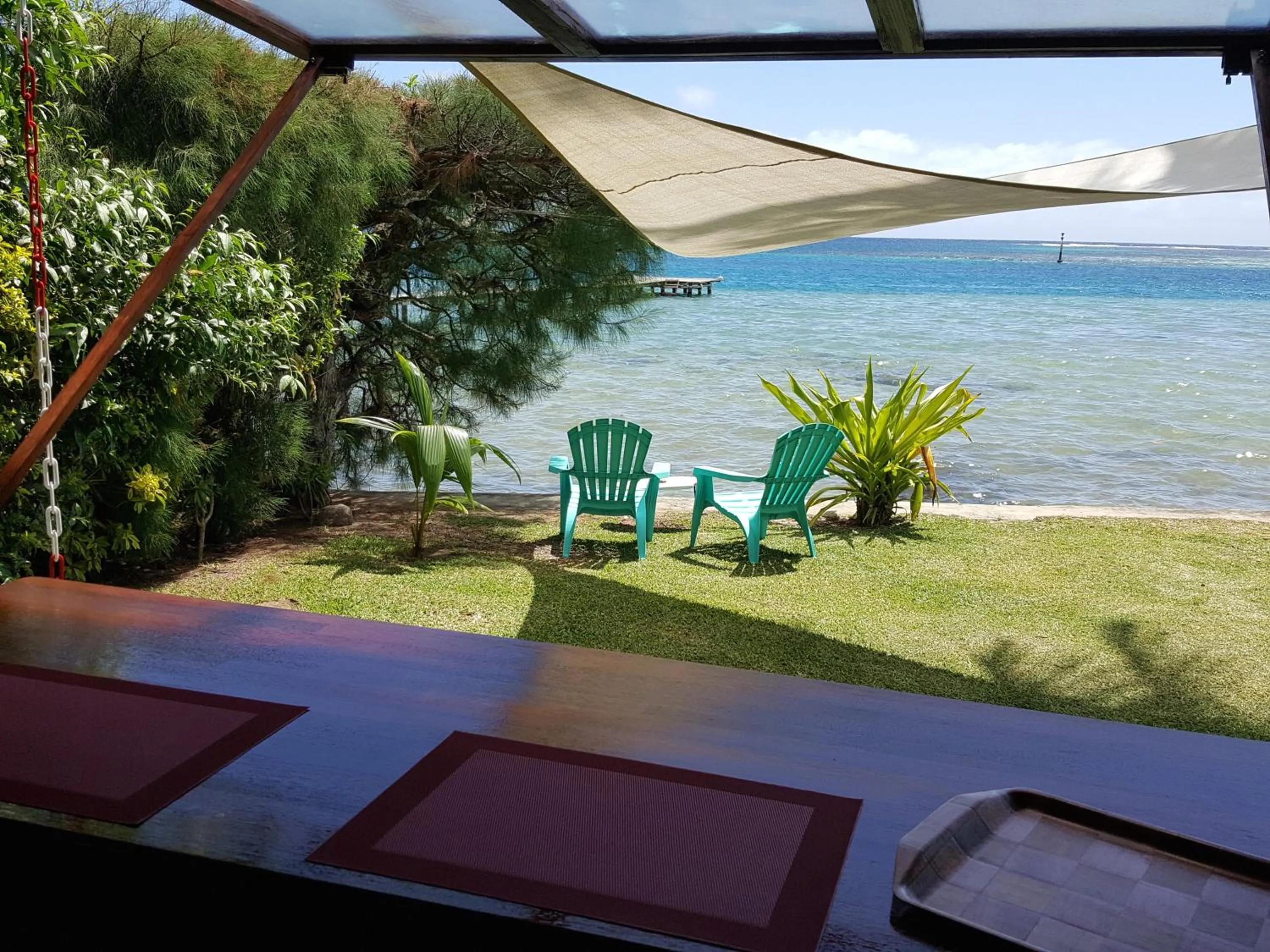Communal kitchen in Poerani Moorea