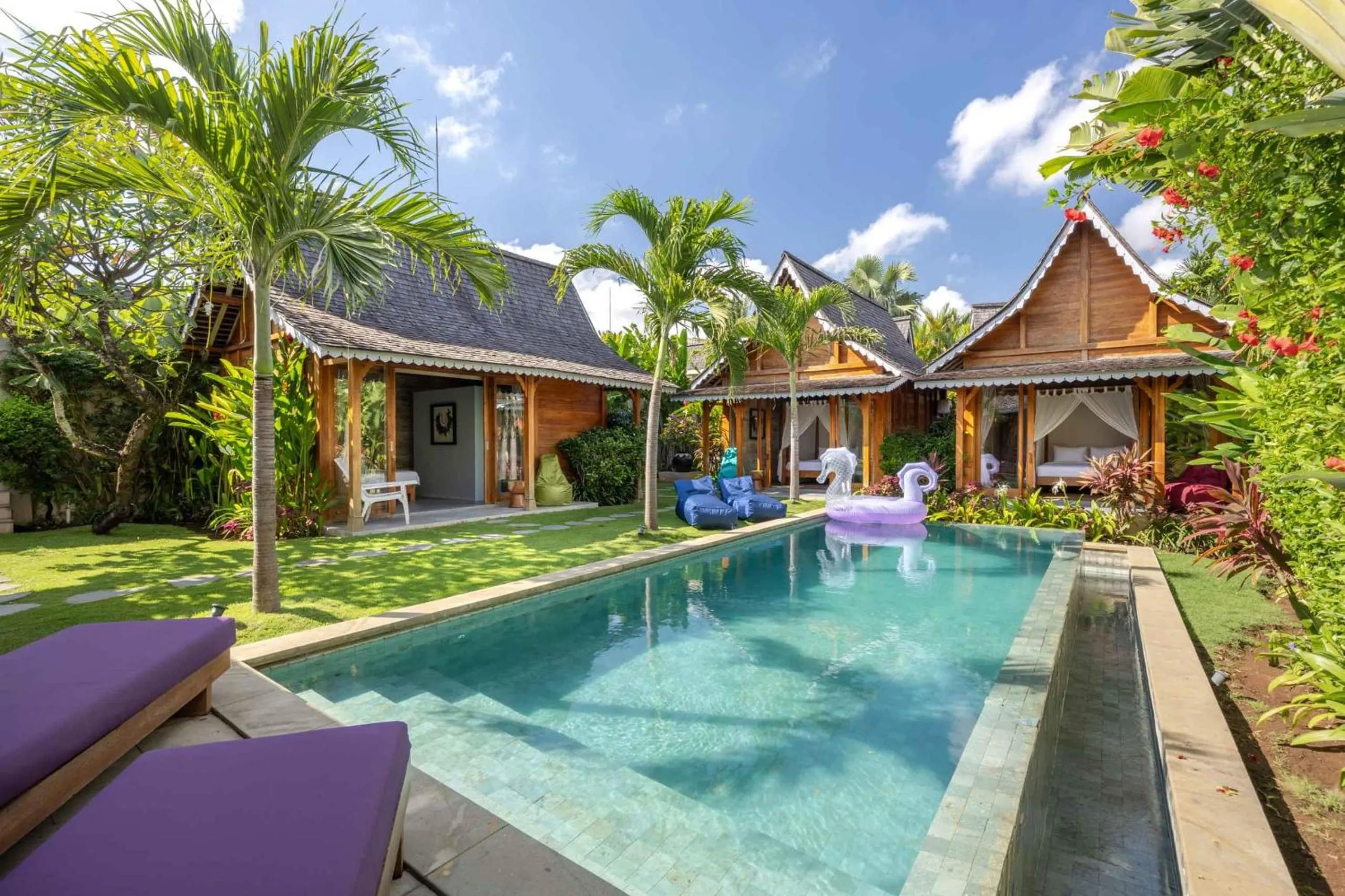 Property building in Villa Du Bah - Cozy Tropical 3BR Villa 12min To Beach