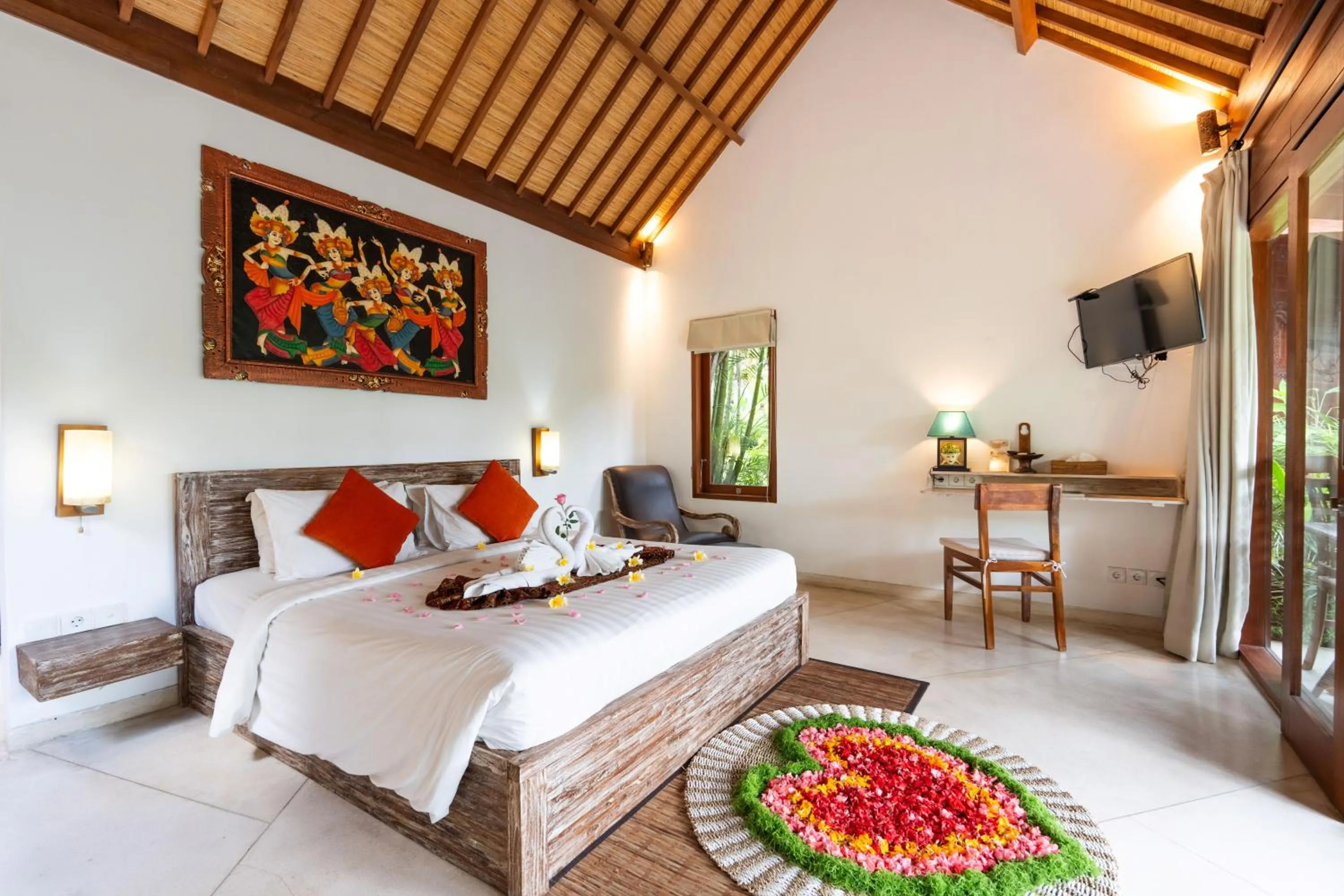 Bed in Villa Tegal Tis Ubud