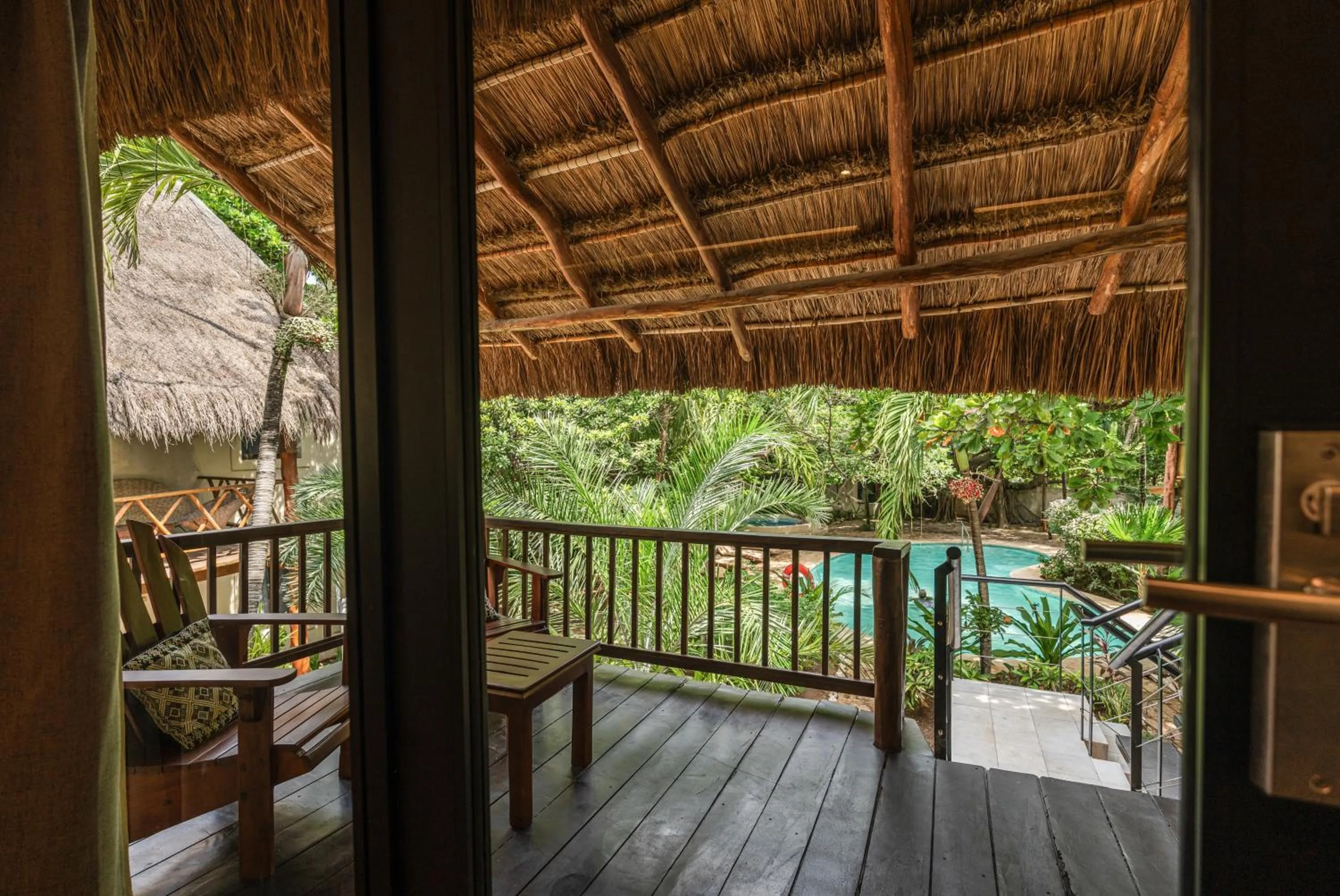 Pool view in Na Balam Hotel