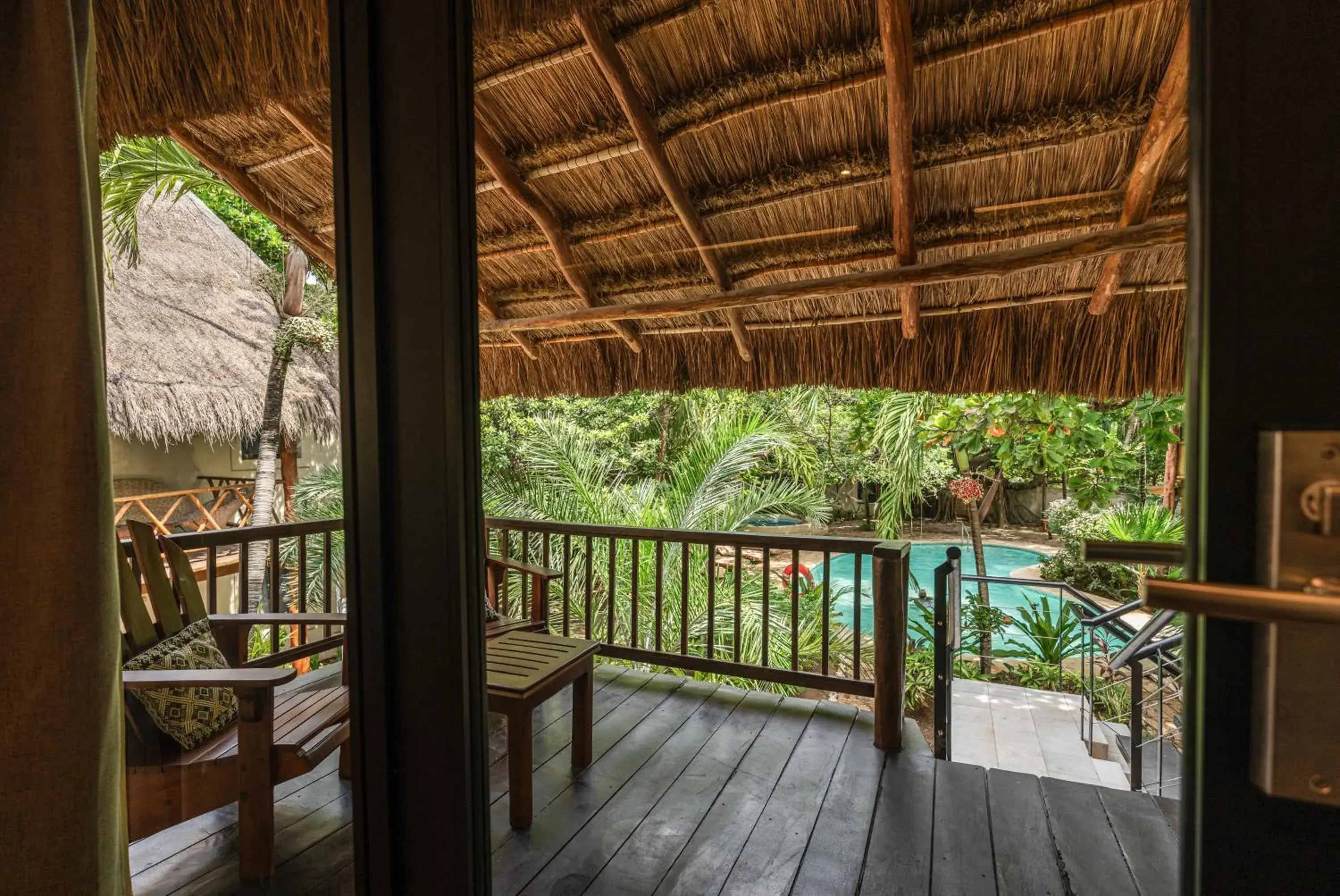 Pool view in Na Balam Hotel Pool view in Na Balam Hotel