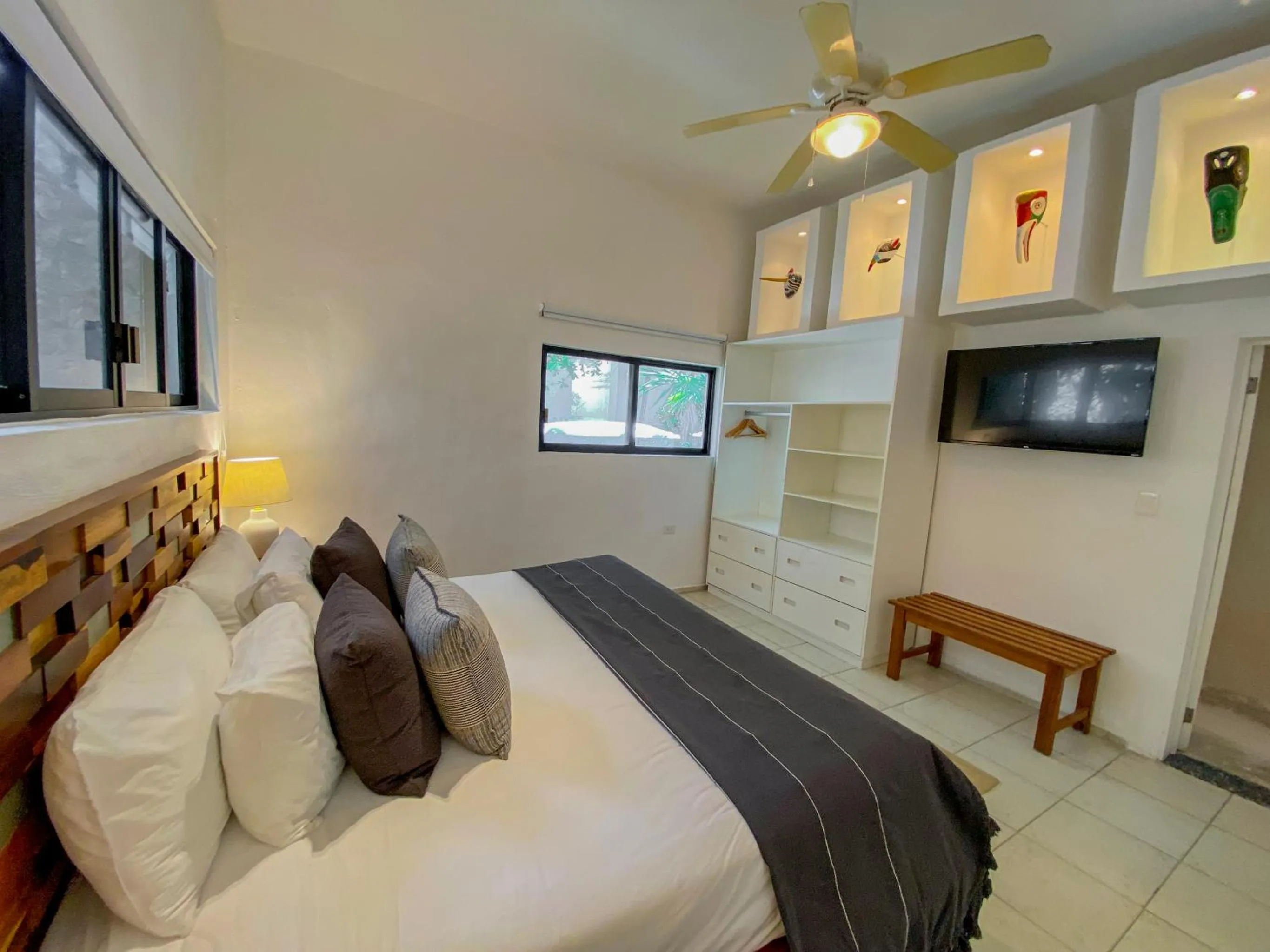 Bedroom, Bed in Na Balam Hotel