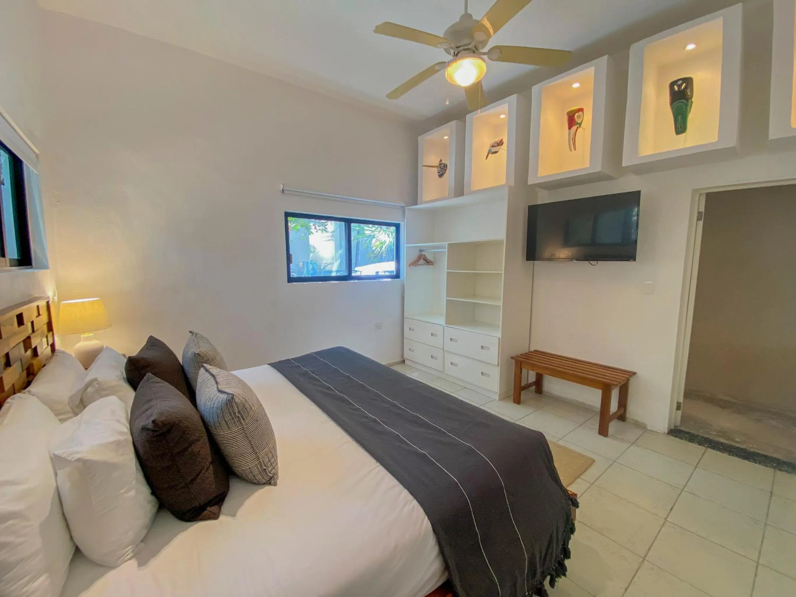 Bedroom, Bed in Na Balam Hotel