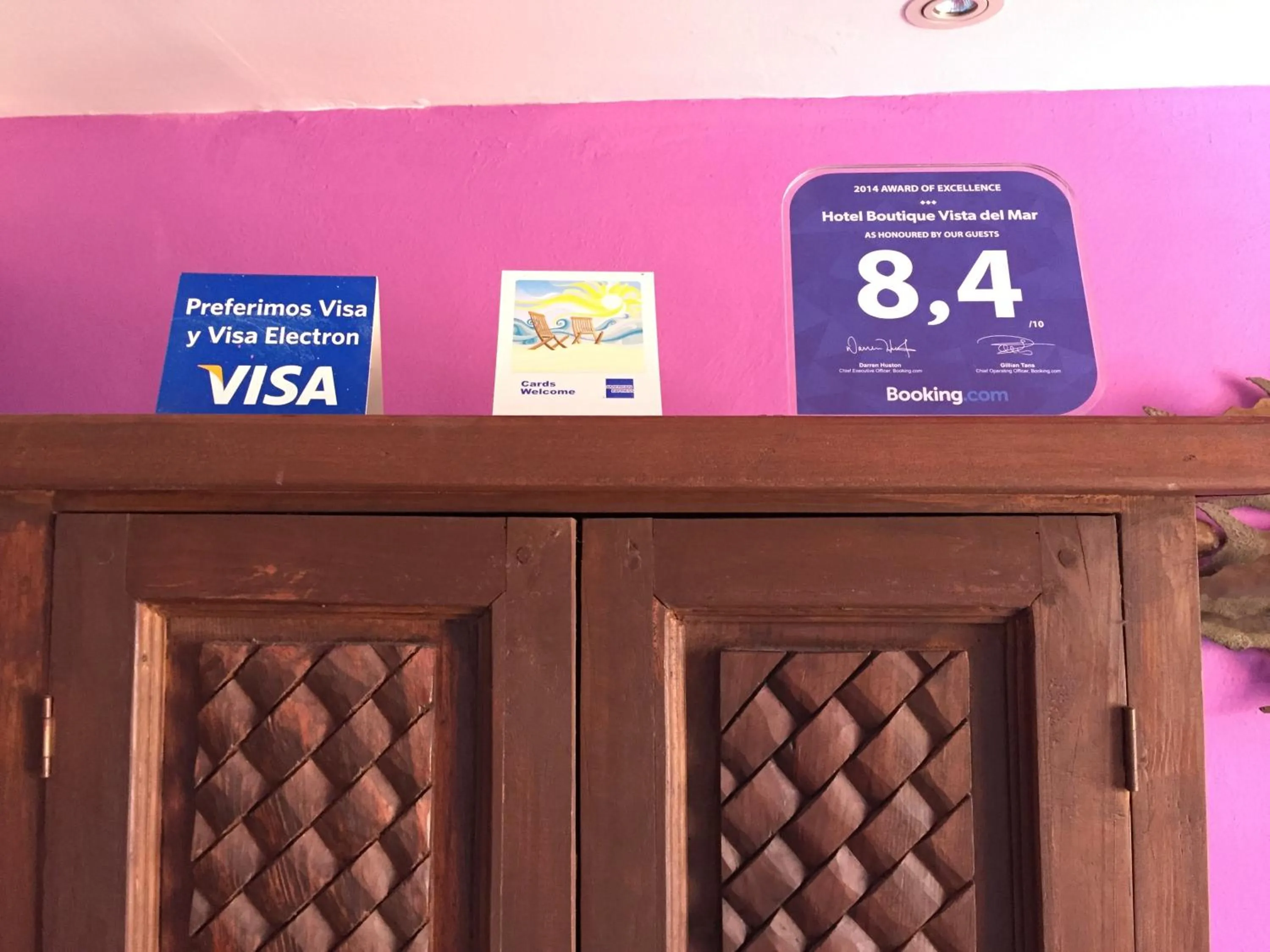 Lobby or reception in Hotel Vista del Mar with Beach Club access included