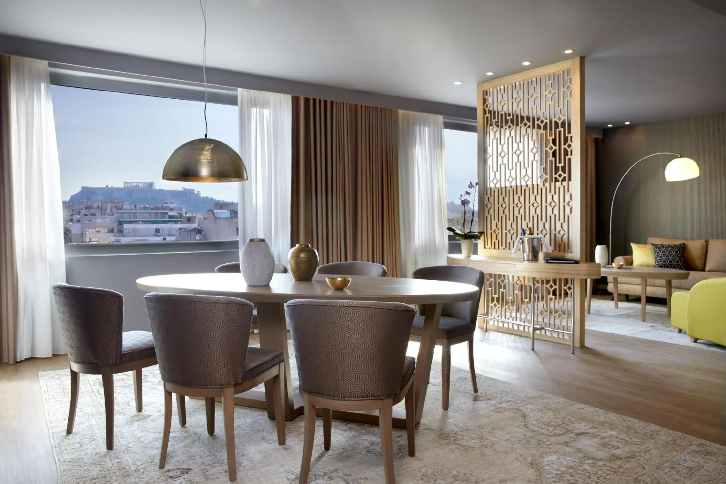 Living room in Zeus Wyndham Grand Athens Living room in Zeus Wyndham Grand Athens