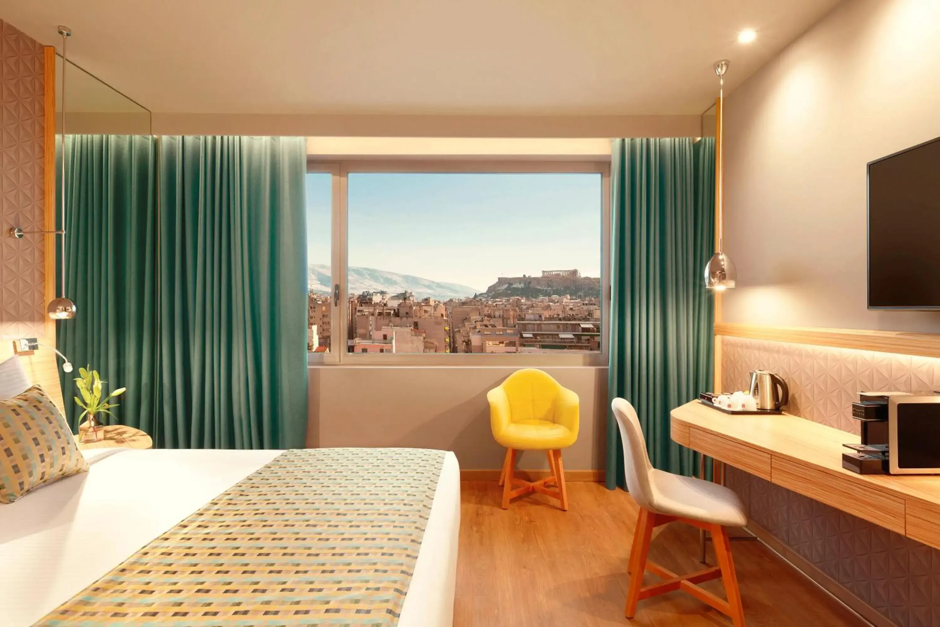 Bed in Zeus Wyndham Grand Athens Bed in Zeus Wyndham Grand Athens