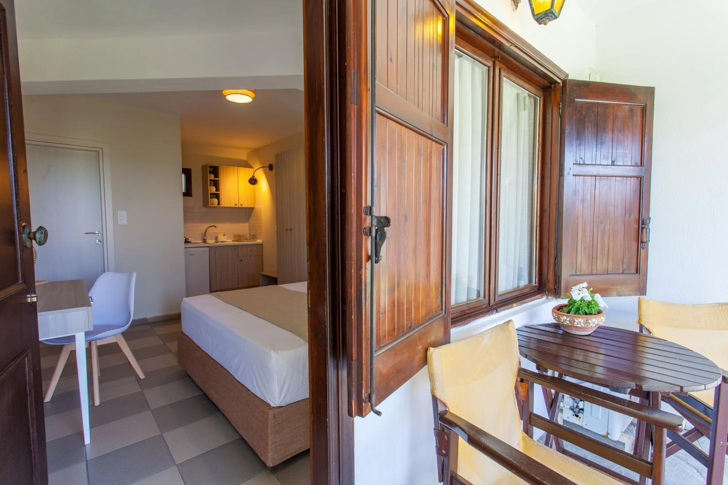 Property building, Bed in Maistrali Beach Studios