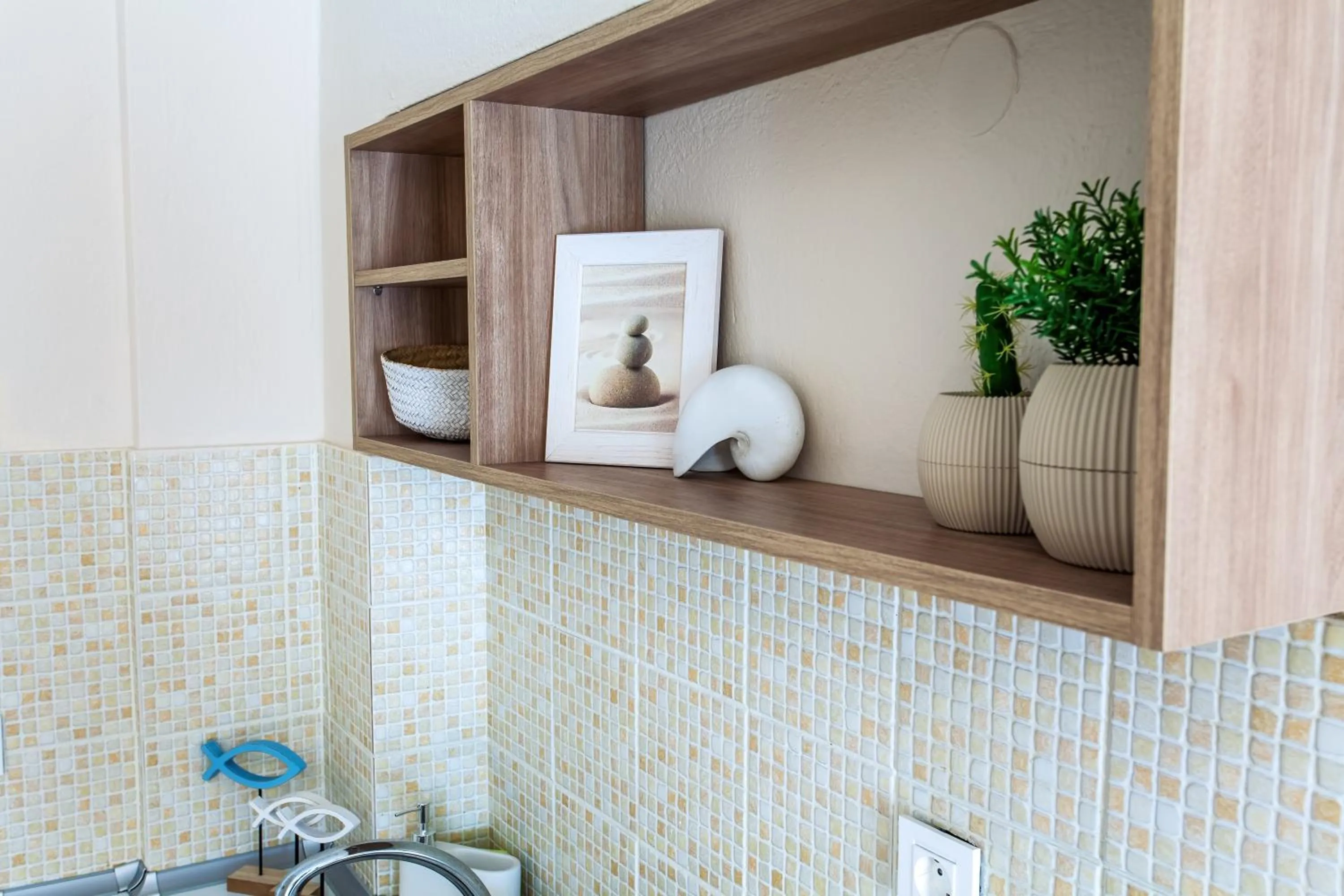 Kitchen or kitchenette in Maistrali Beach Studios