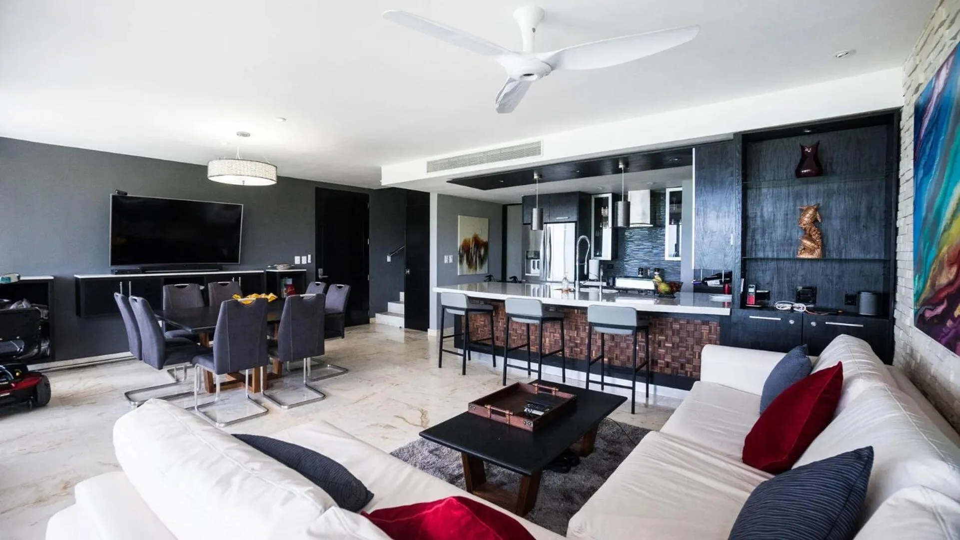 kitchen in The Elements Oceanfront & Beachside Condo Hotel