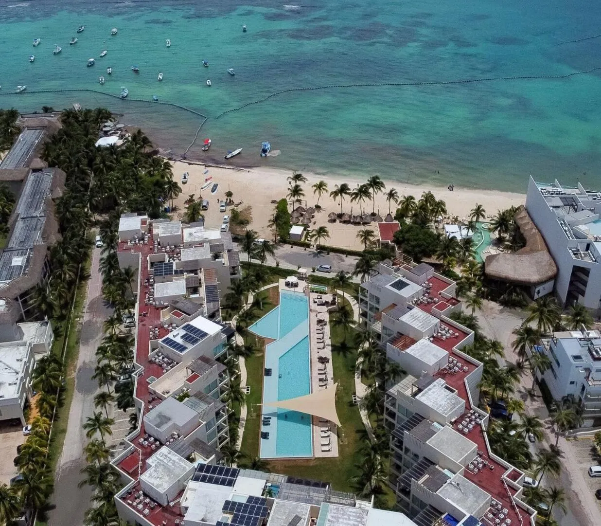 Bird's eye view in The Elements Oceanfront & Beachside Condo Hotel