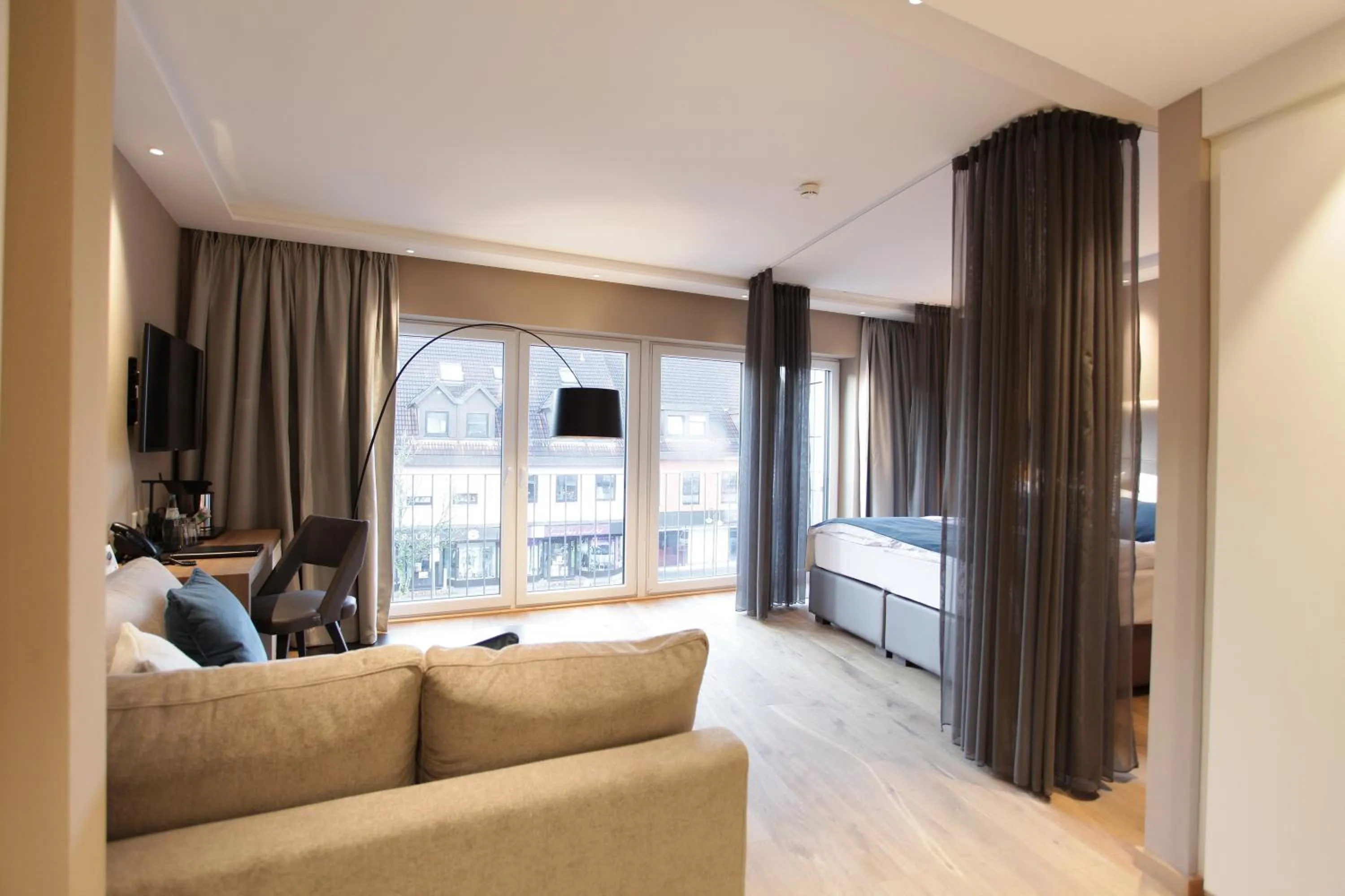 Living room, Bed in Hotel Aurelia