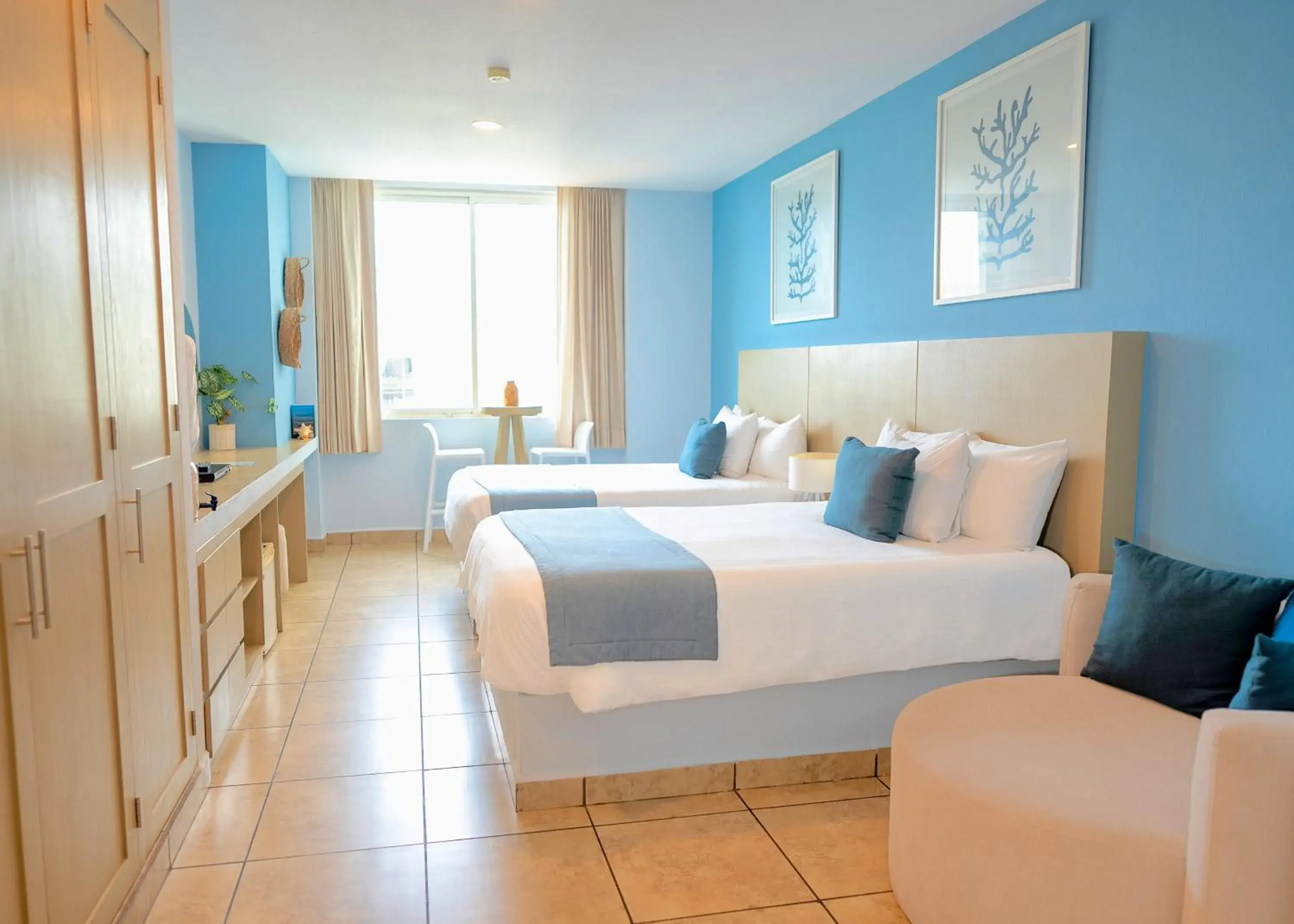 Bedroom, Bed in Ixchel Beach Hotel Bedroom, Bed in Ixchel Beach Hotel