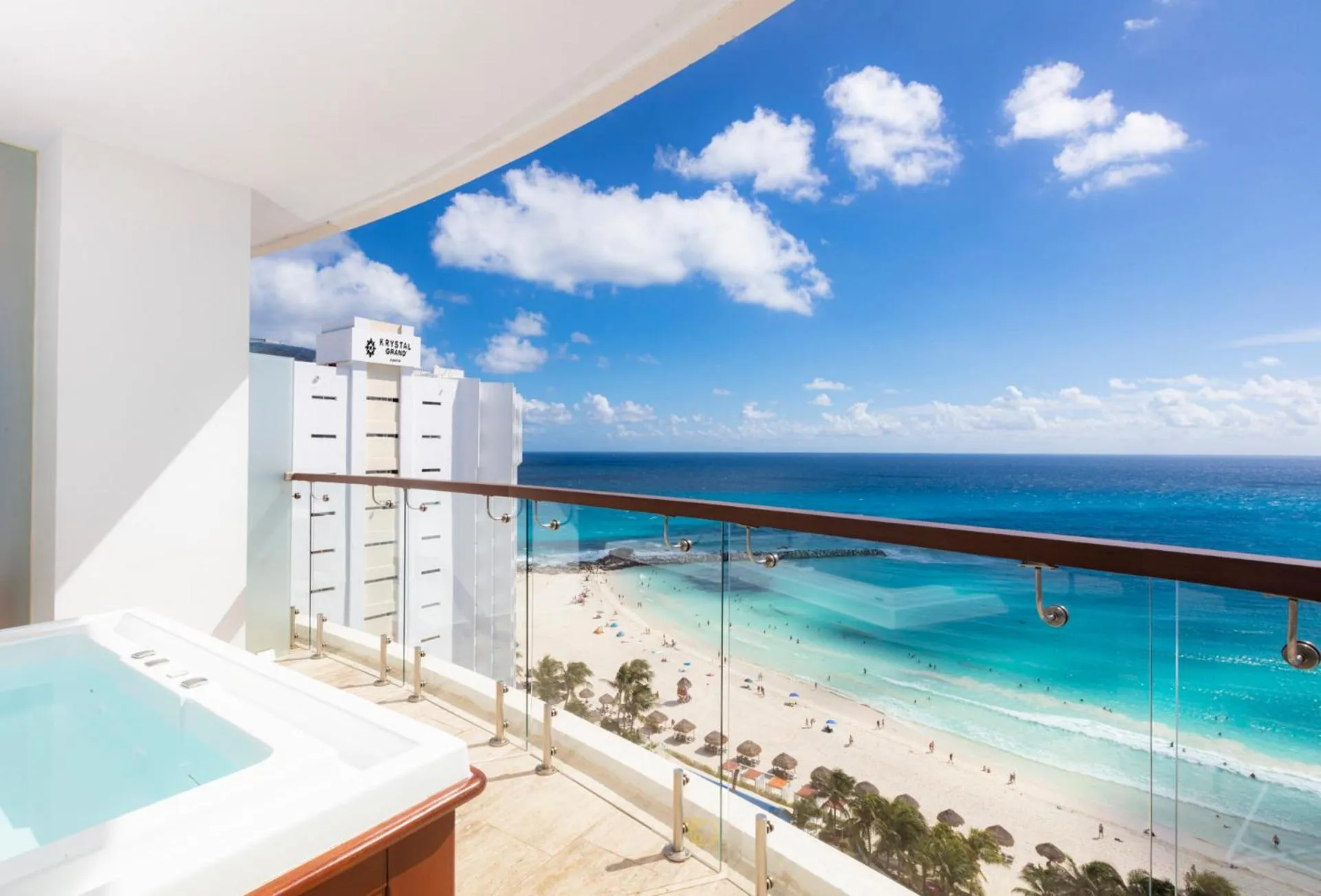 Balcony/Terrace in Krystal Grand Cancun All Inclusive