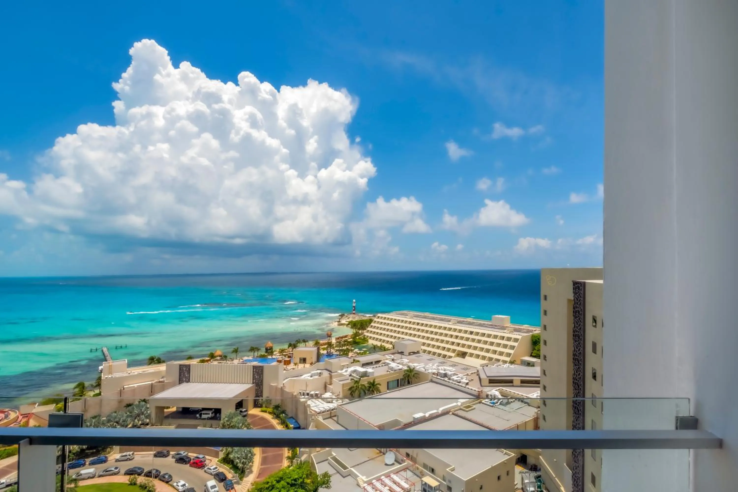 Bed in Krystal Grand Cancun All Inclusive