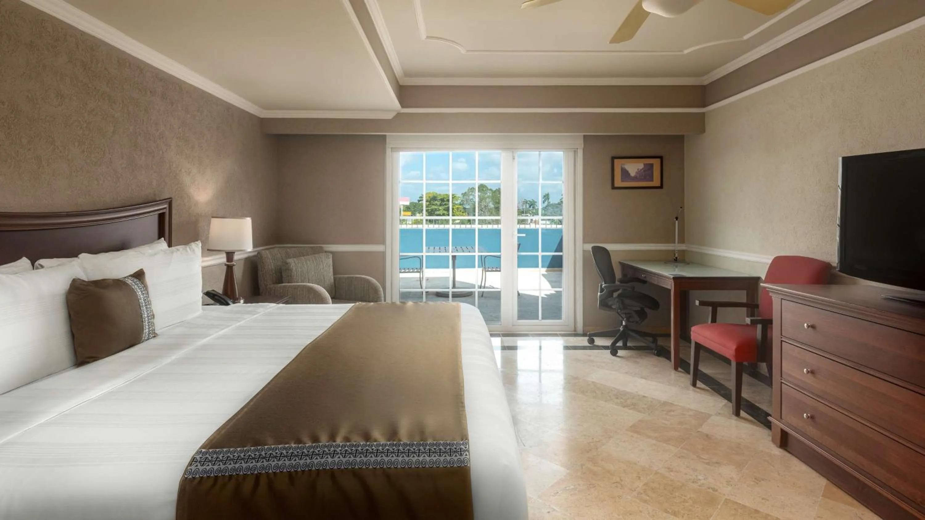 Bedroom, Bed in Villa Mercedes Curio Collection By Hilton