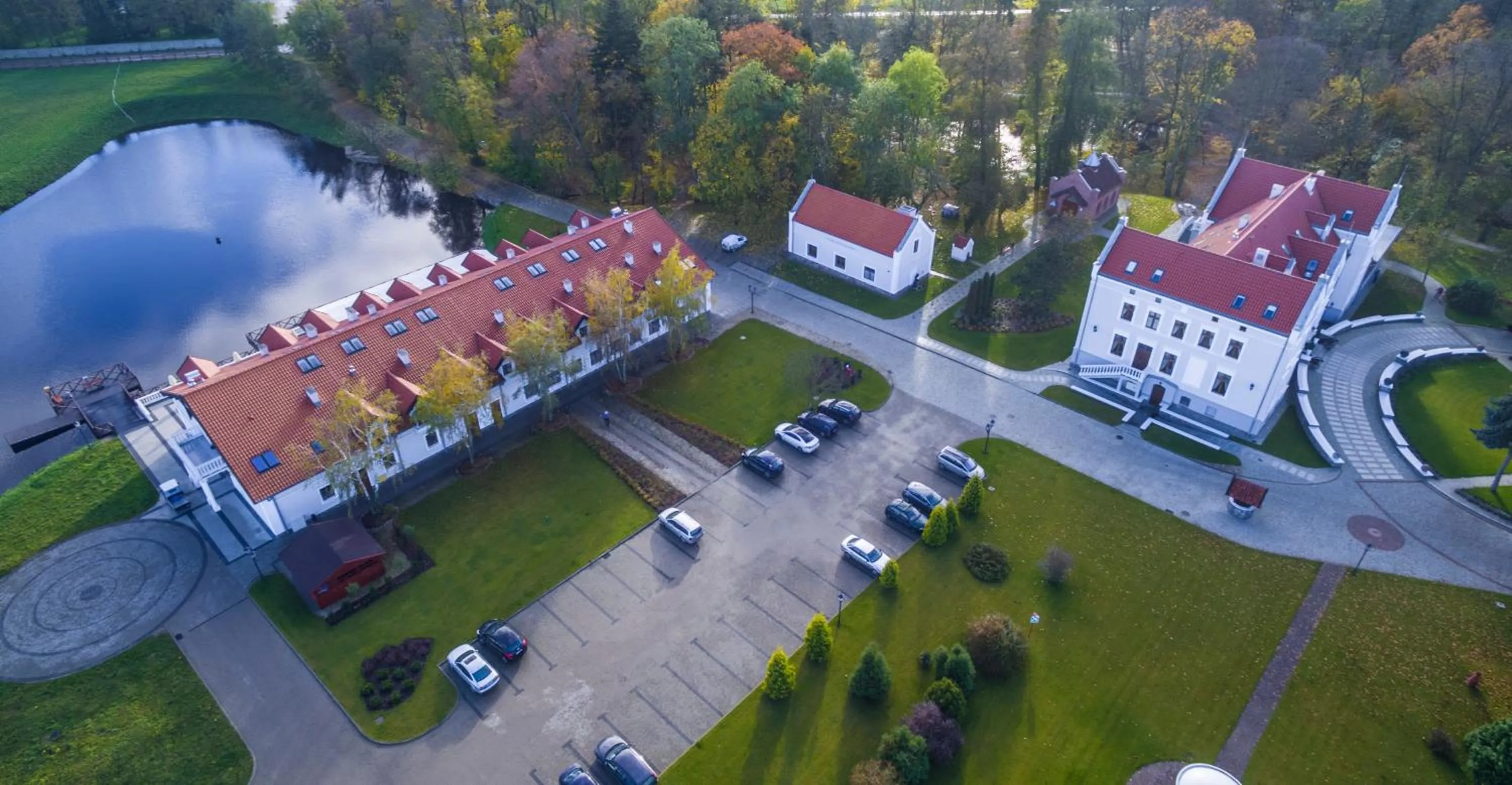 Bird's eye view in Palac Mortegi Hotel & SPA- Restauracja Szlachecka, SPA, Basen, Sauny, Jazda Konna, Mini Zoo- Luksus, Relaks i Przyroda w jednym!