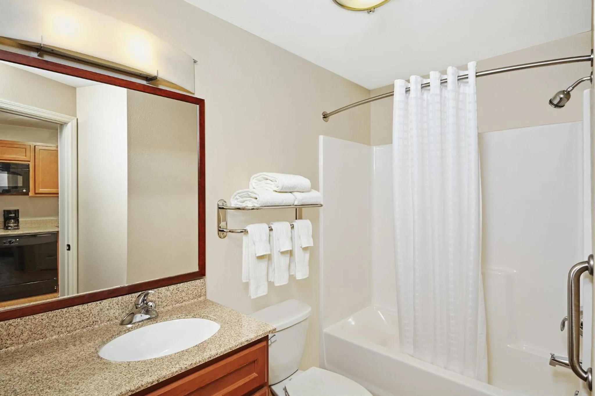 Bathroom in Candlewood Suites Milwaukee Airport - Oak Creek by IHG