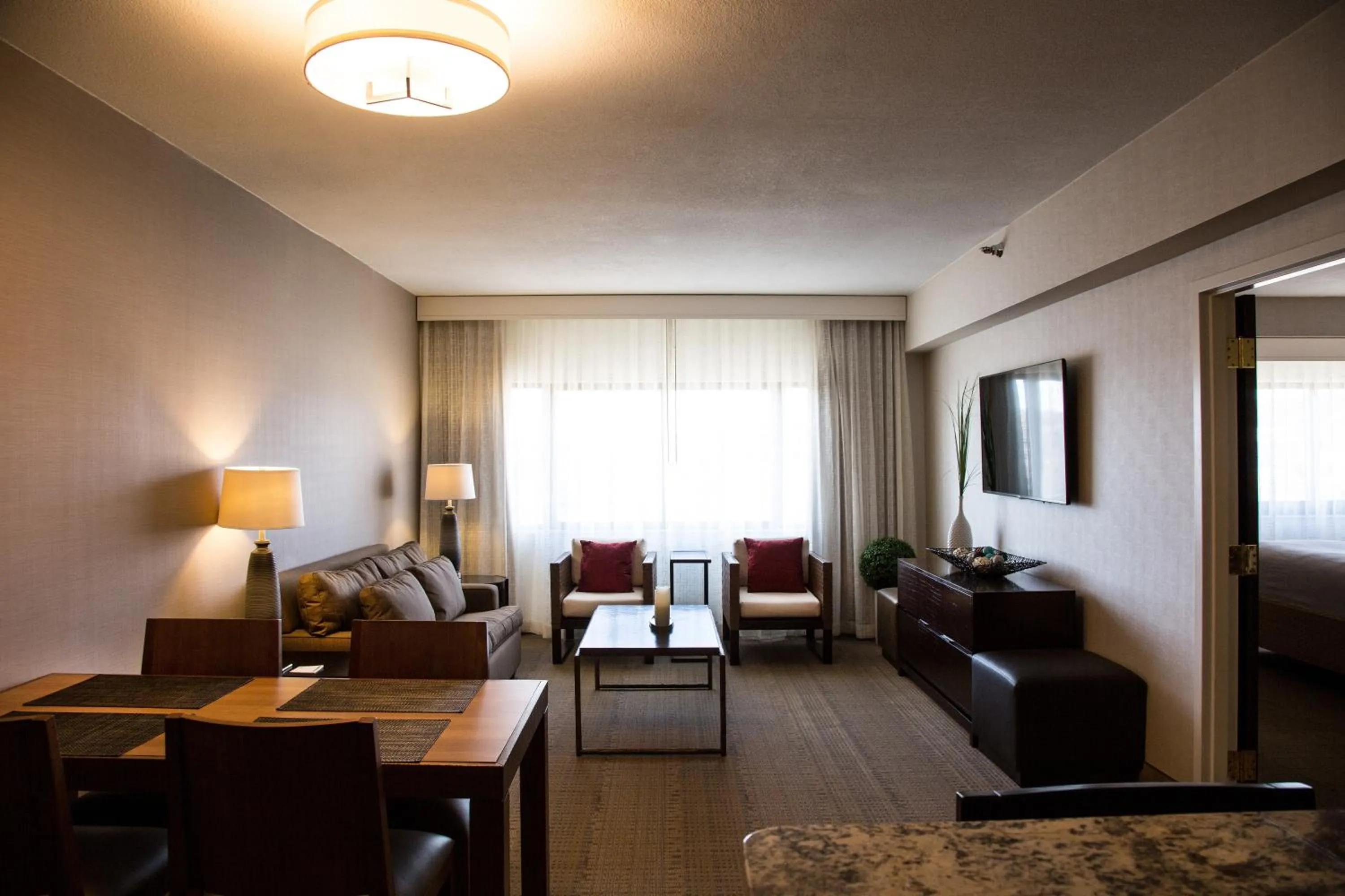 Photo of the whole room, Bed in DoubleTree by Hilton Rapid City Downtown Convention Center