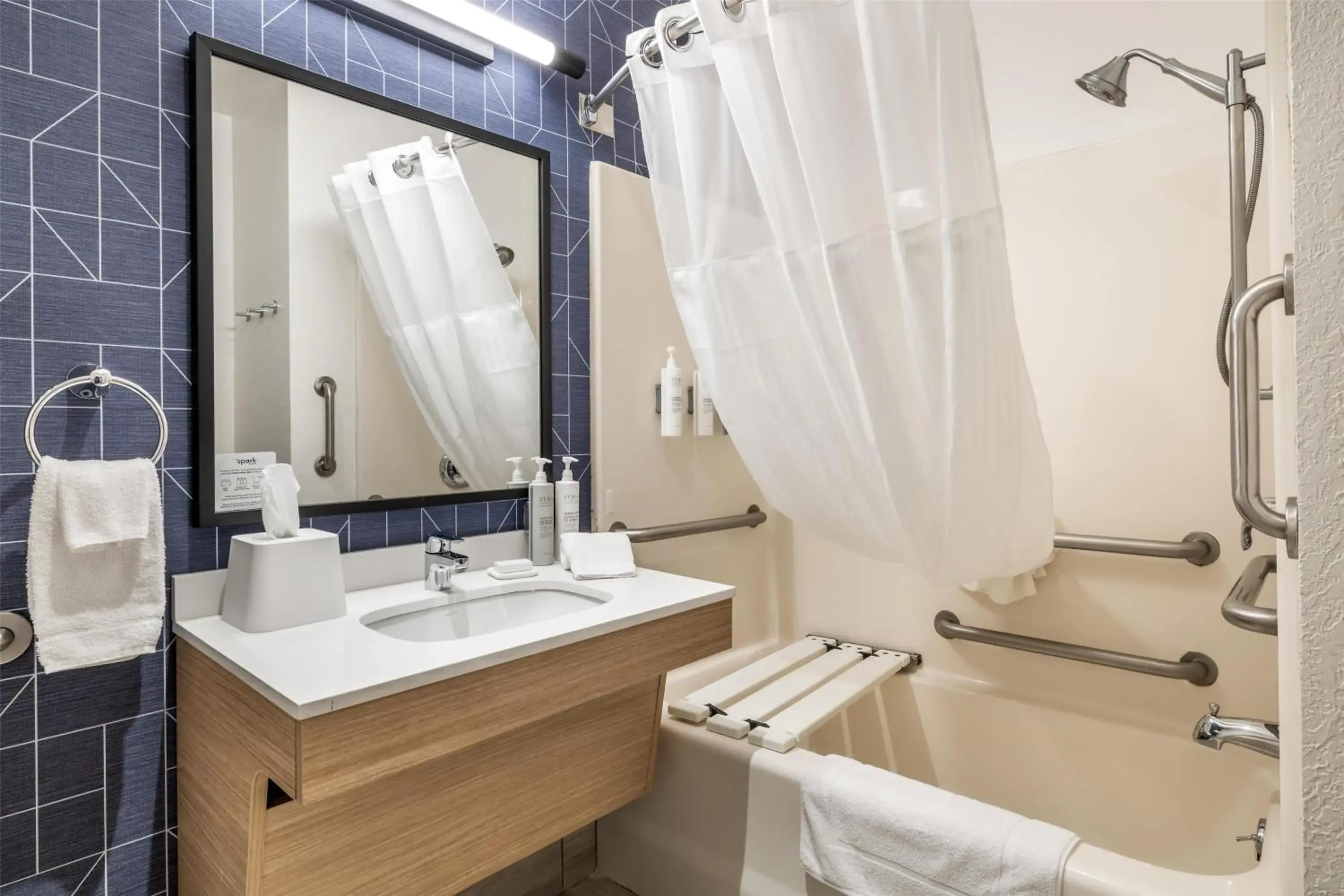 Bathroom in Spark by Hilton La Crosse Onalaska Bathroom in Spark by Hilton La Crosse Onalaska