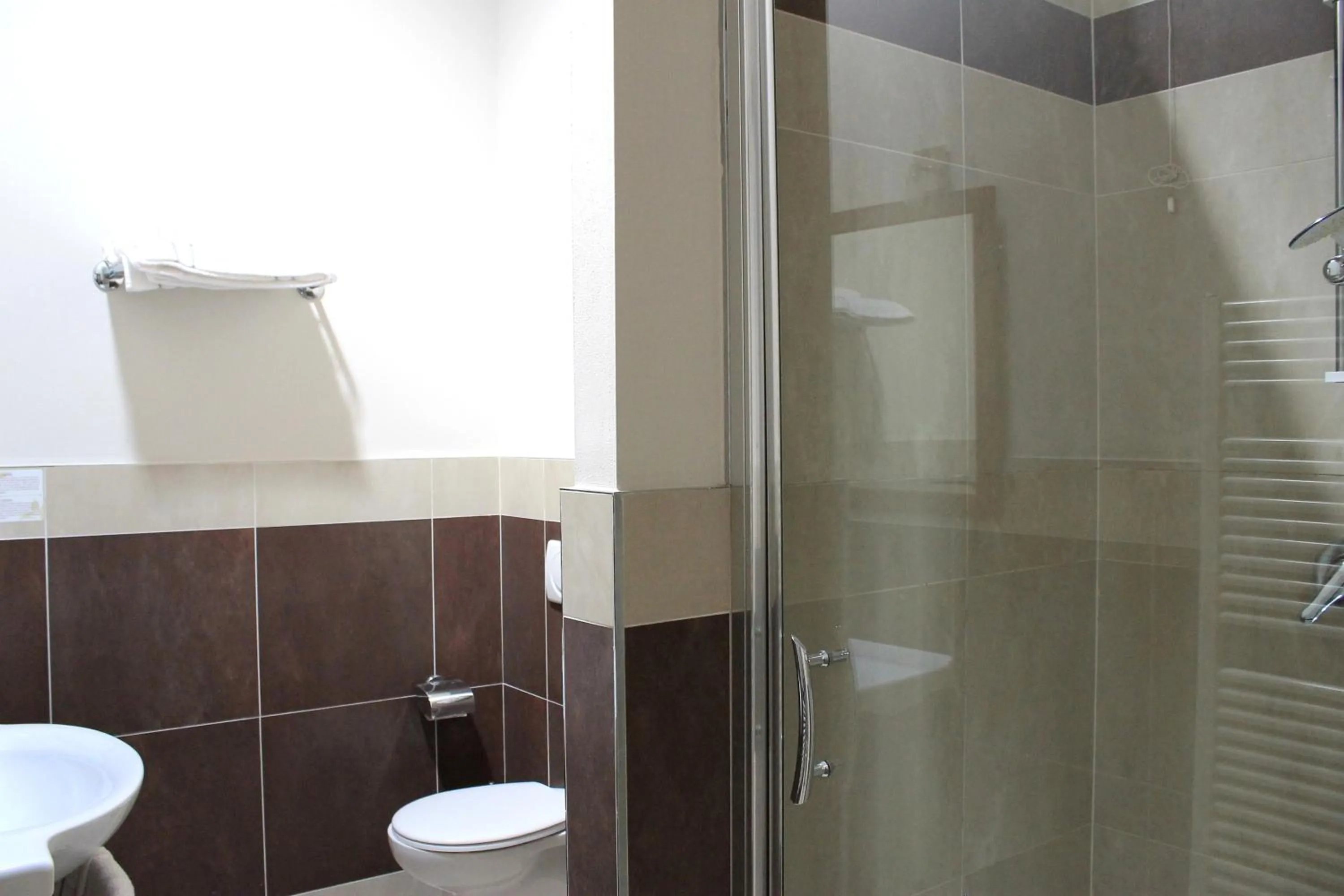 Shower in Hotel Capovilla