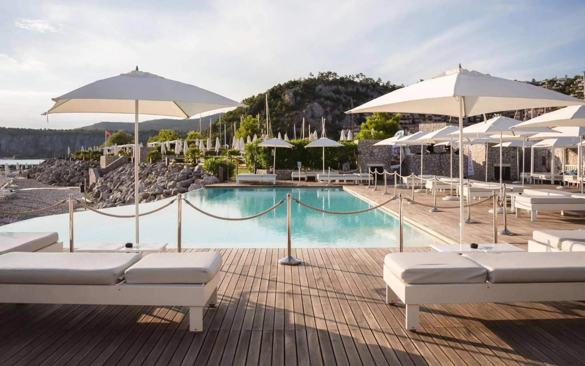 Pool view in Tivoli Portopiccolo Sistiana Apartments