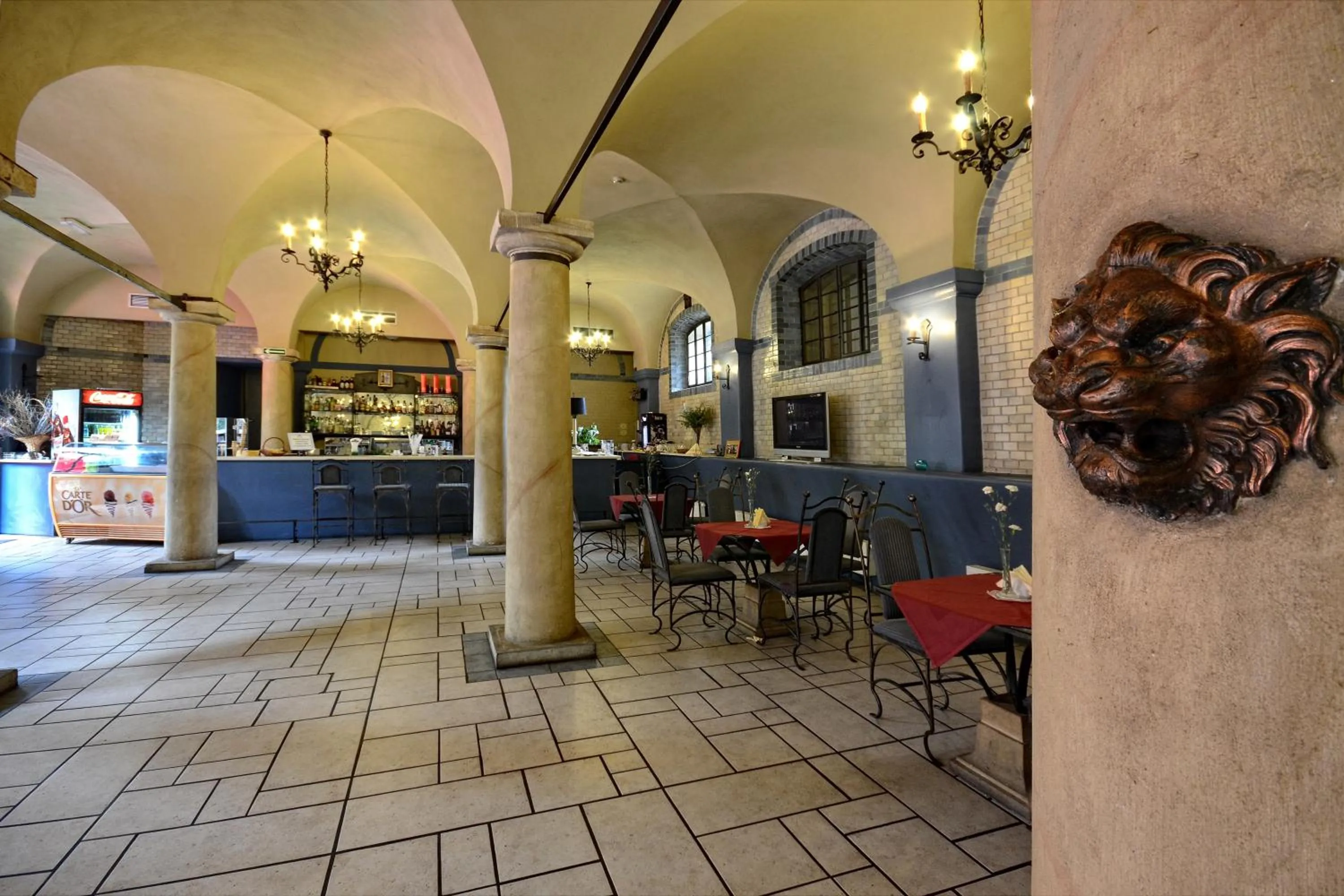 Decorative detail in Zamek Kliczków