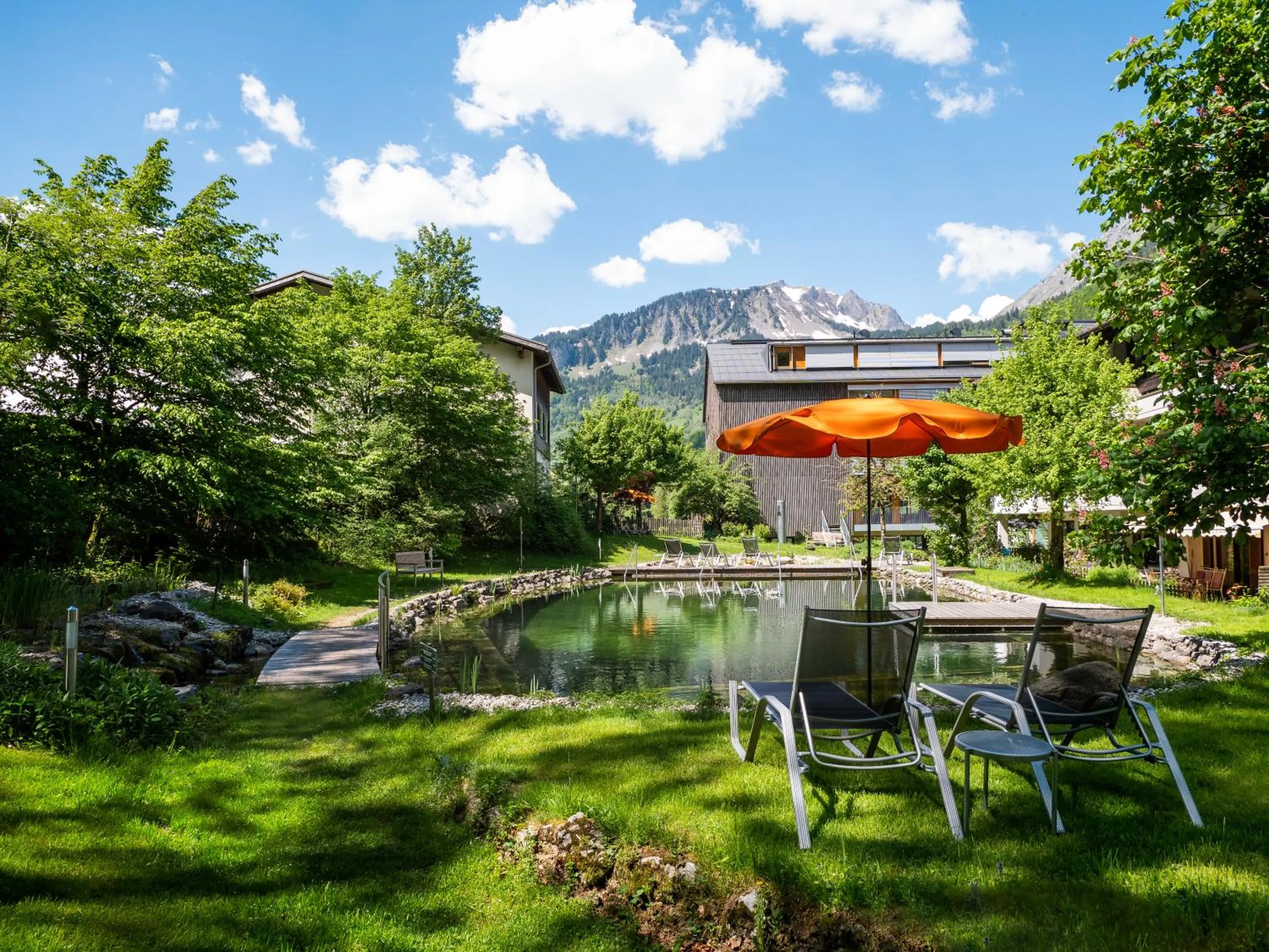 Garden in Hotel Krone in Au
