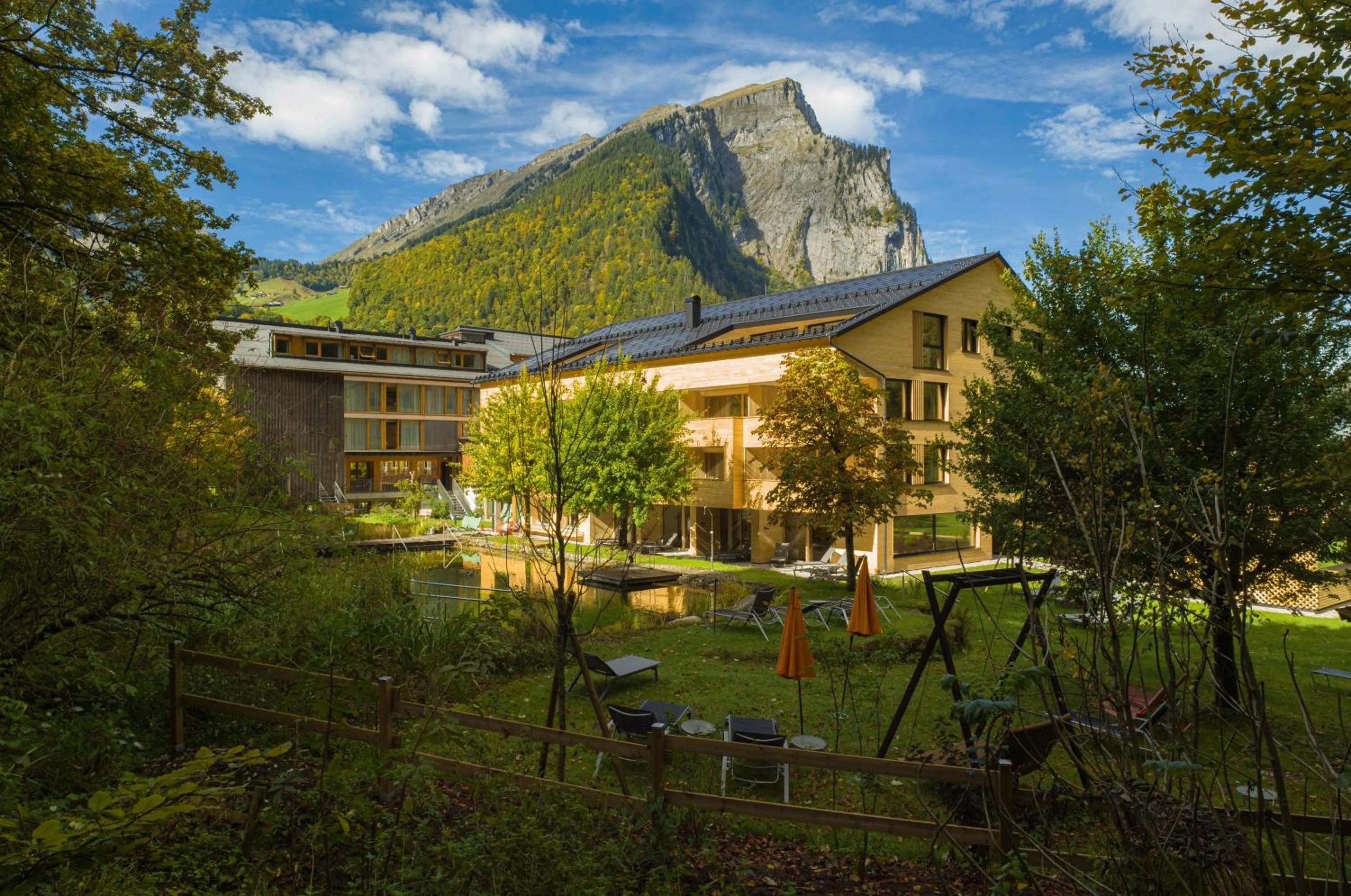 Garden in Hotel Krone in Au